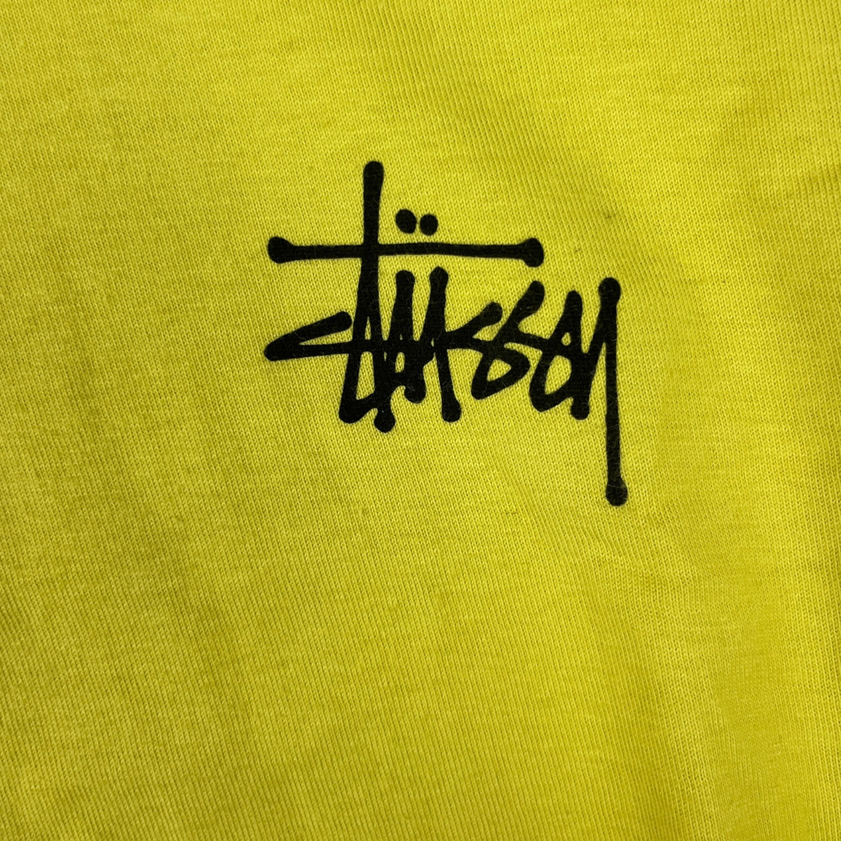 Stussy Basic T-Shirt Lemon Black