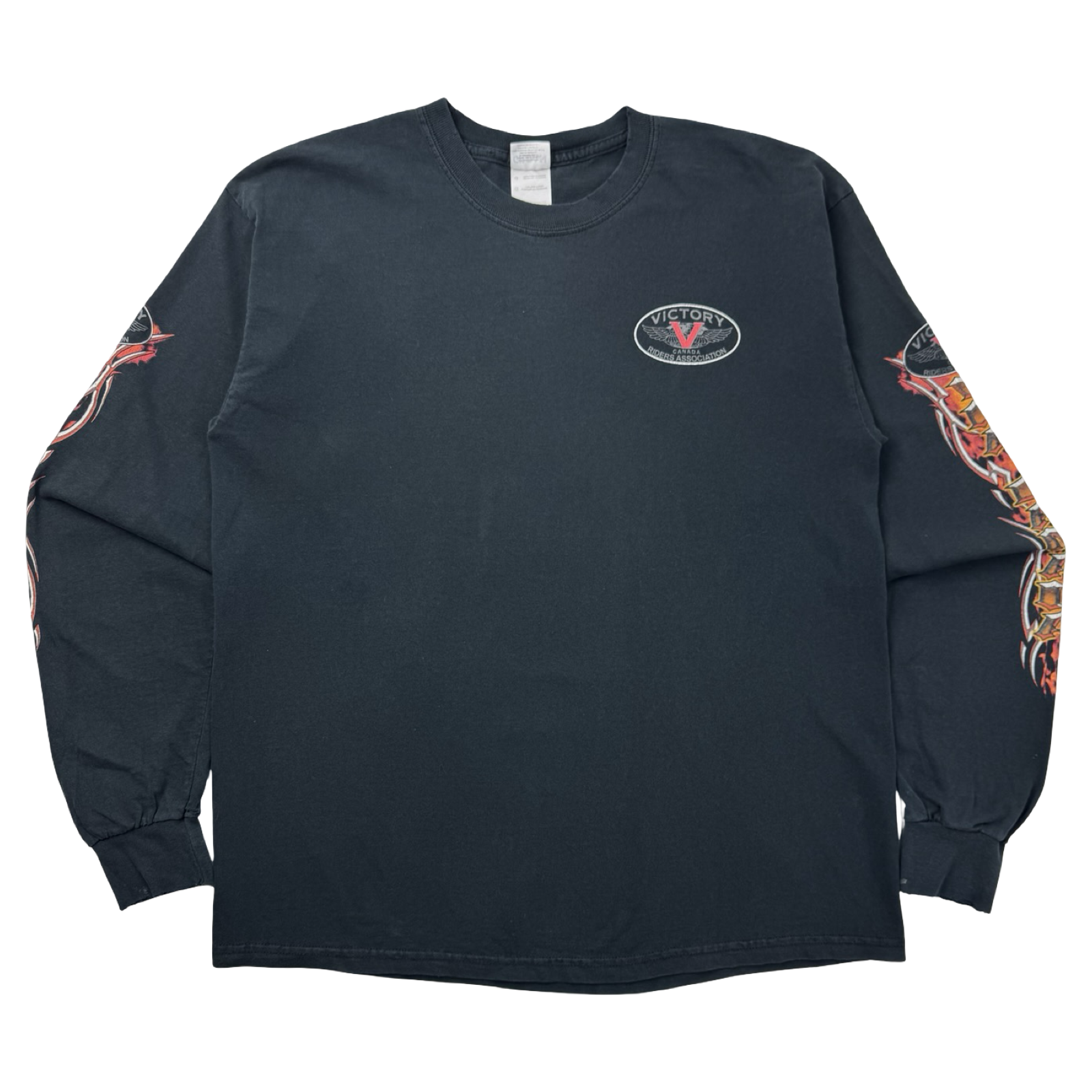 Vintage Canada Biker Flame Sleeve Shirt