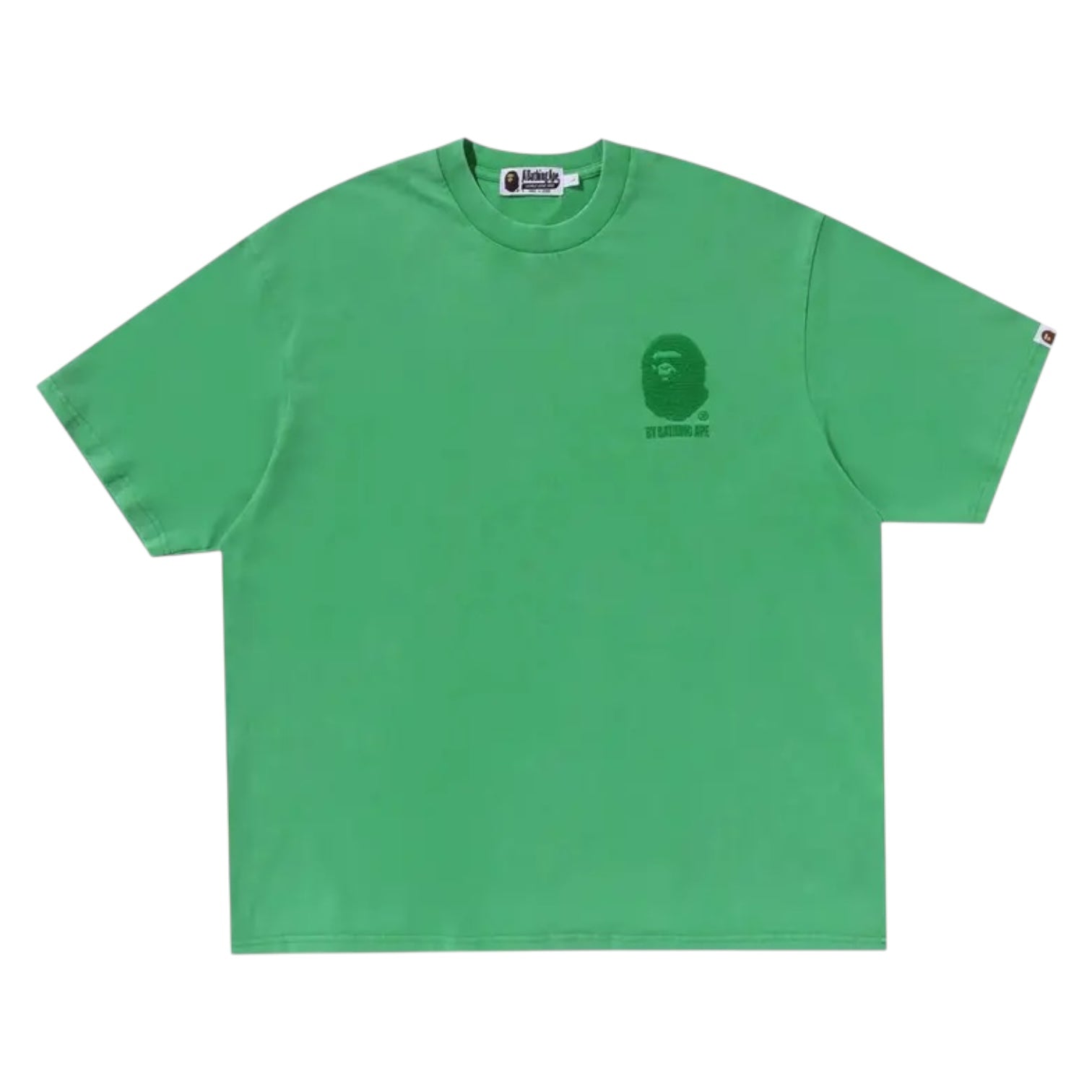 BAPE Ape Head One Point Acid Wash Relaxed Fit T-Shirt Green