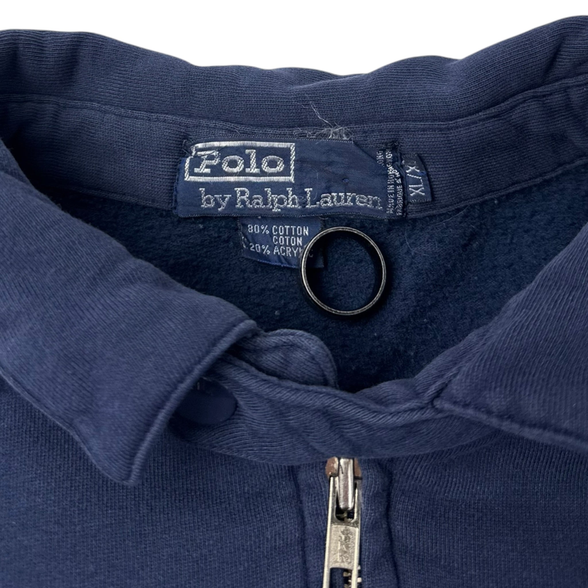 Polo Ralph Lauren Full Zip Collared Sweater Navy