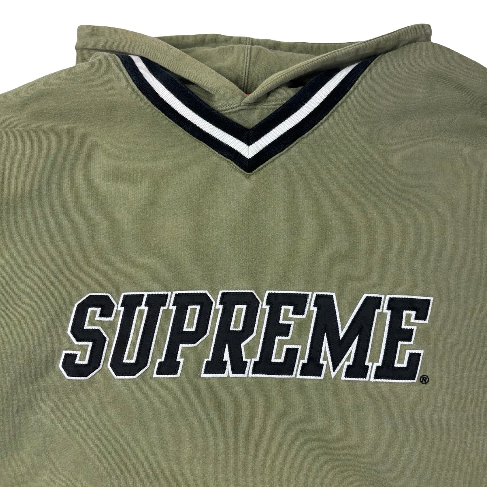 Supreme Hockey Hooded Sweatshirt Light Olive