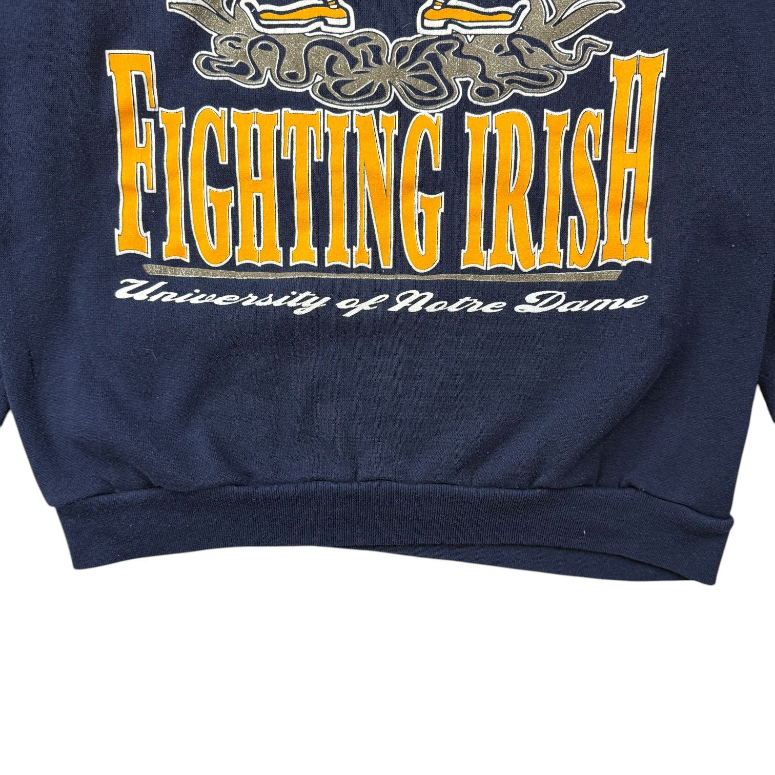 Vintage Notre Dame Fighting Irish Crewneck Navy Blue