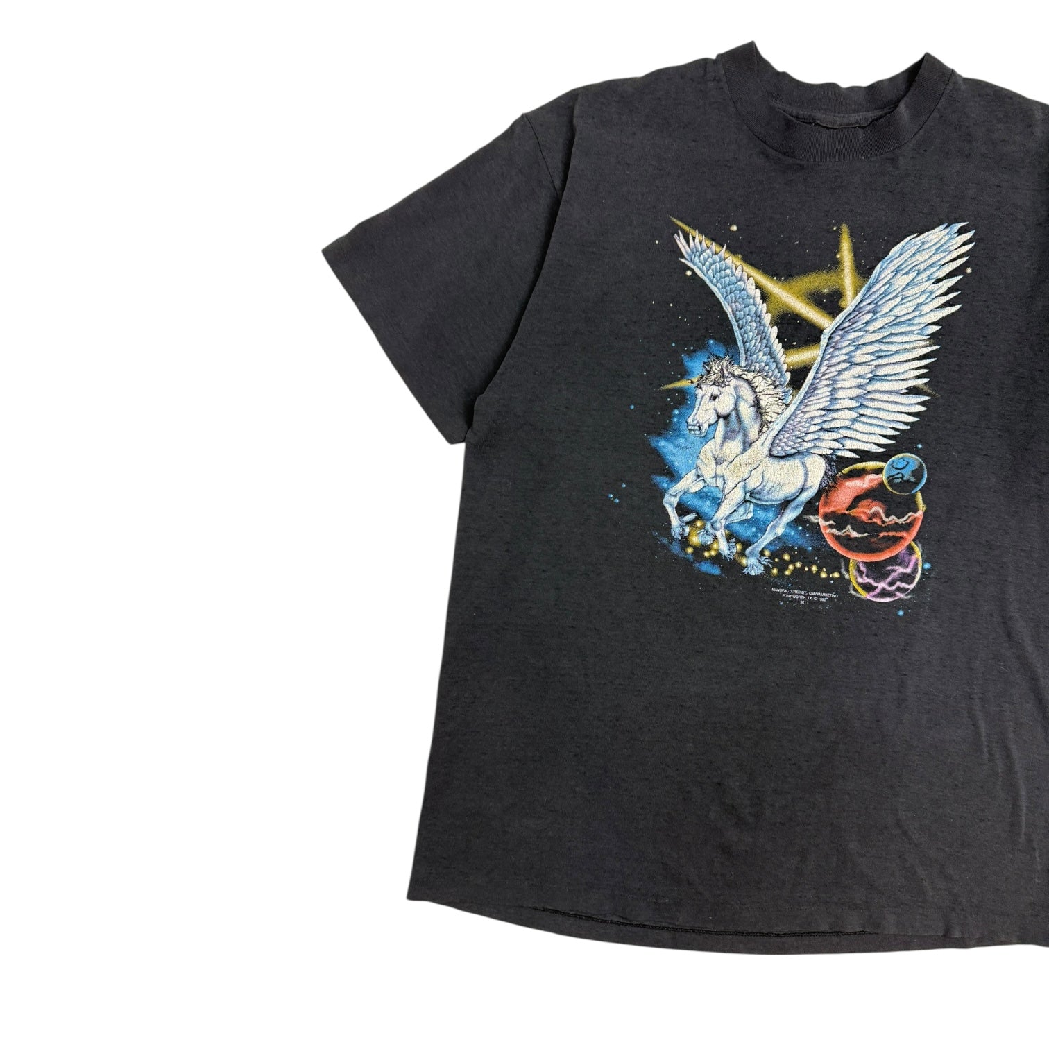 1992 3D Emblem Pegasus T-Shirt Black