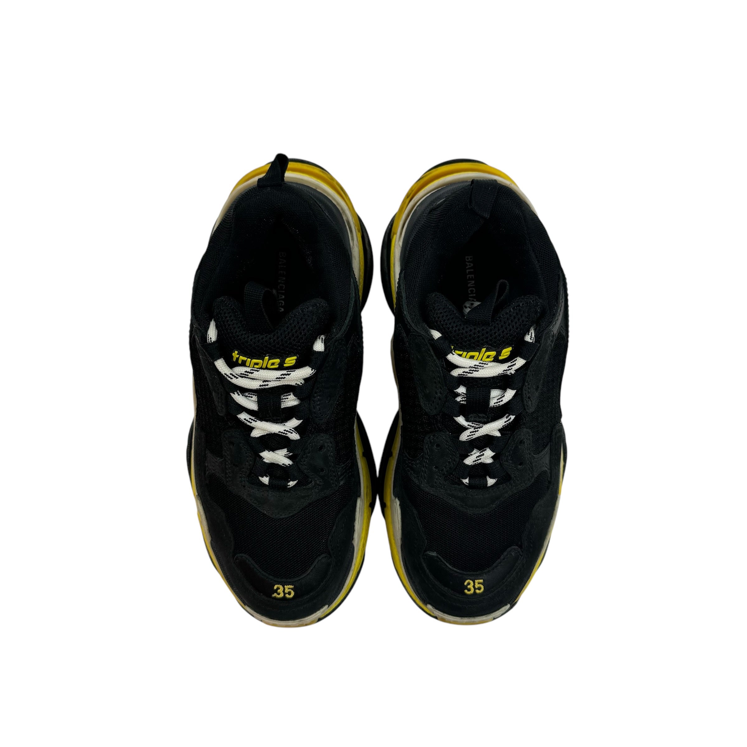 Balenciaga Triple S Black/Yellow (Used)