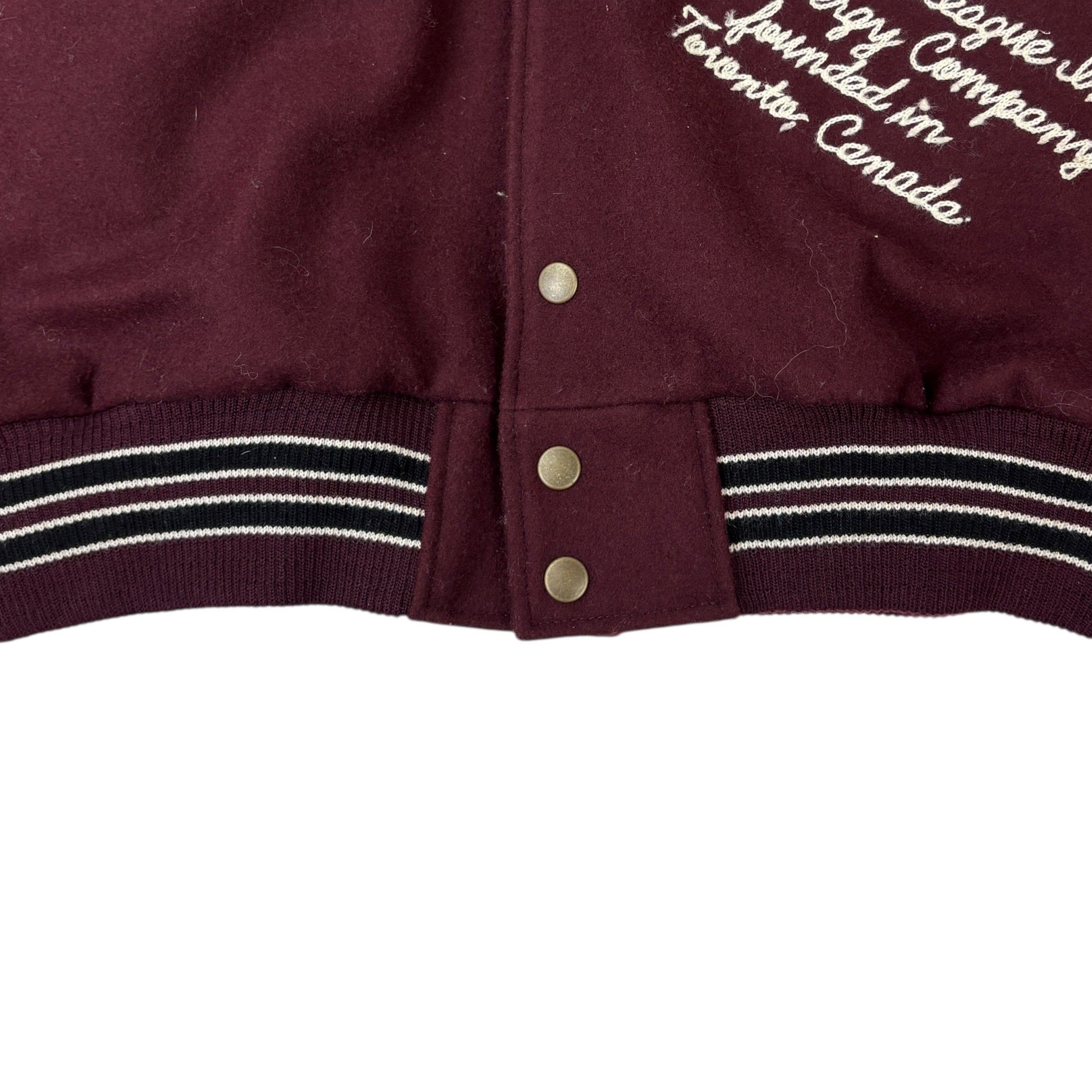 Roots x The Legends League “Yesterday & 100 Years” V3 Award Jacket Burgundy