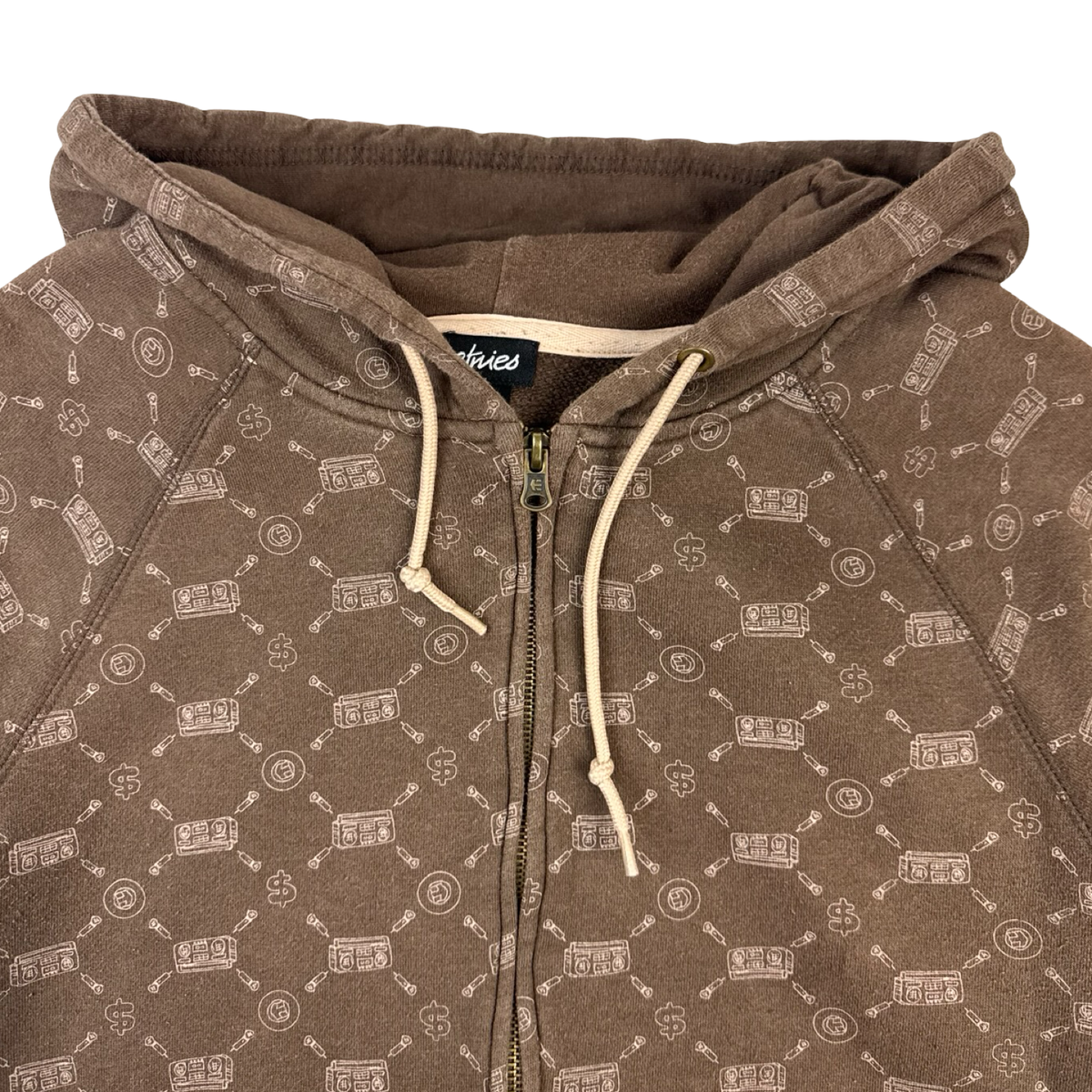 (W) Vintage Y2K Etnies Skate Zip Up Swag Hoodie