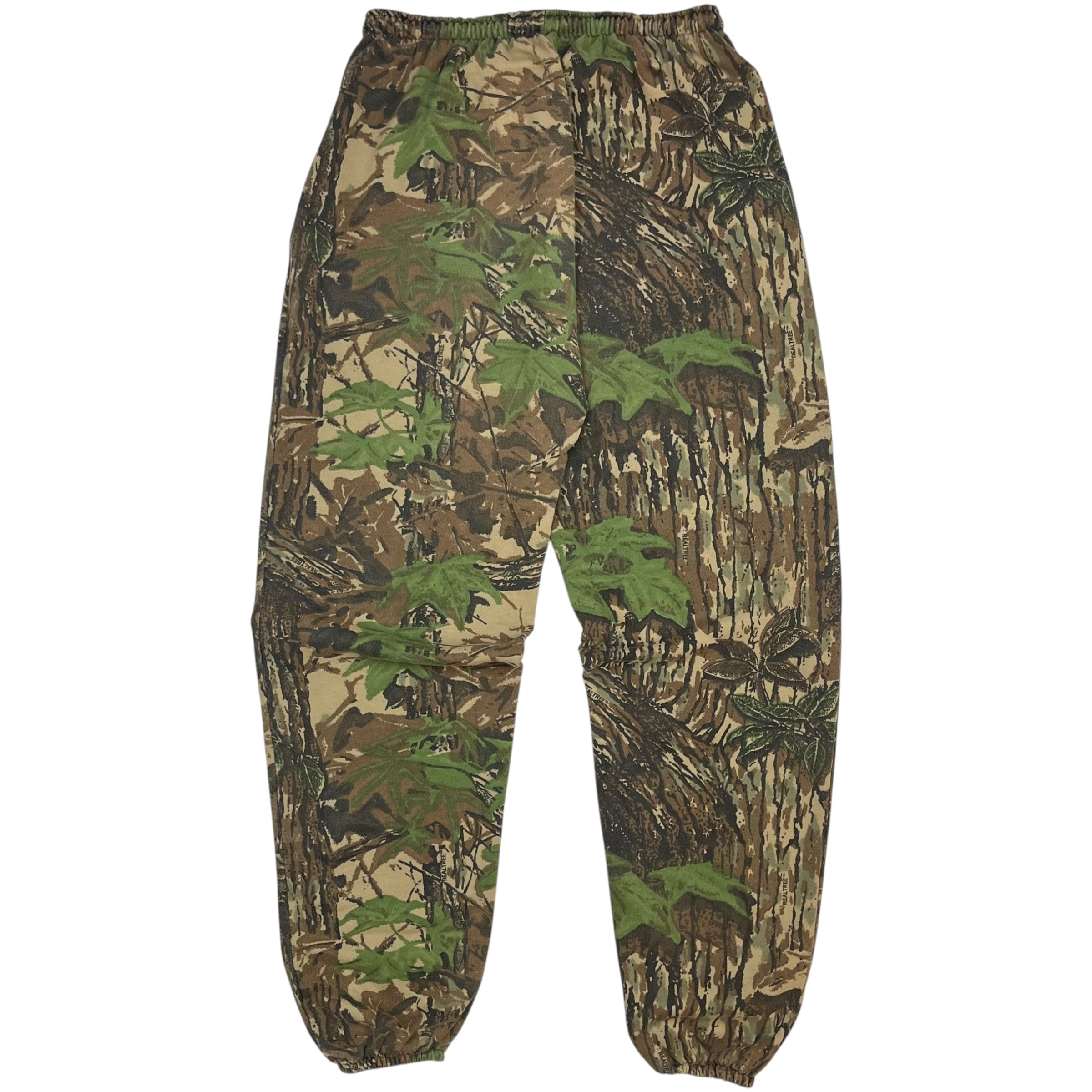 Vintage Real Tree Camouflage Sweat Pants Dark Green/Brown