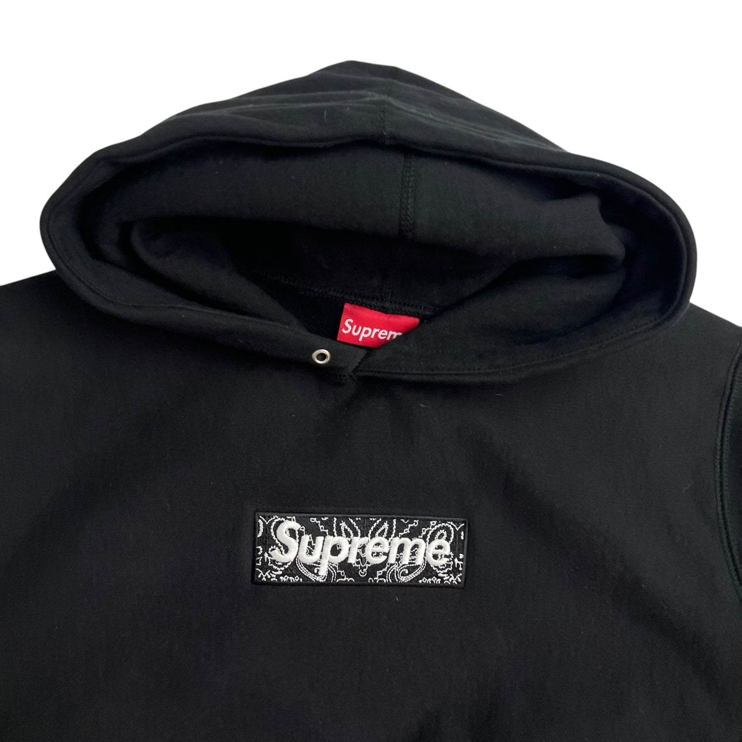 Supreme Bandana Box Logo Hoodie Black