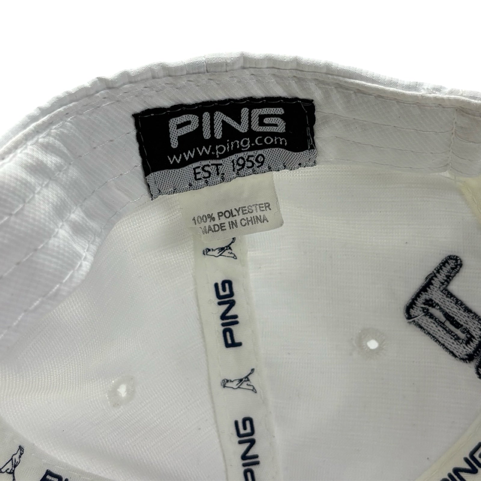 PING Unstructured Golf Hat White