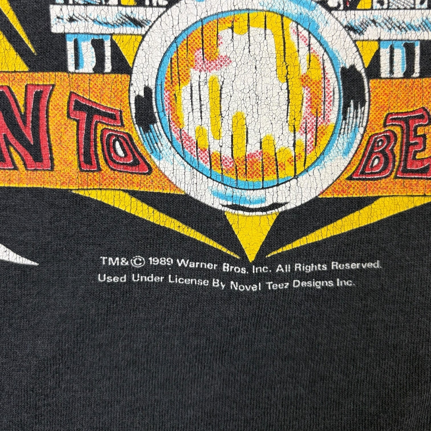 Vintage 1989 Looney Tunes Taz T-Shirt Black