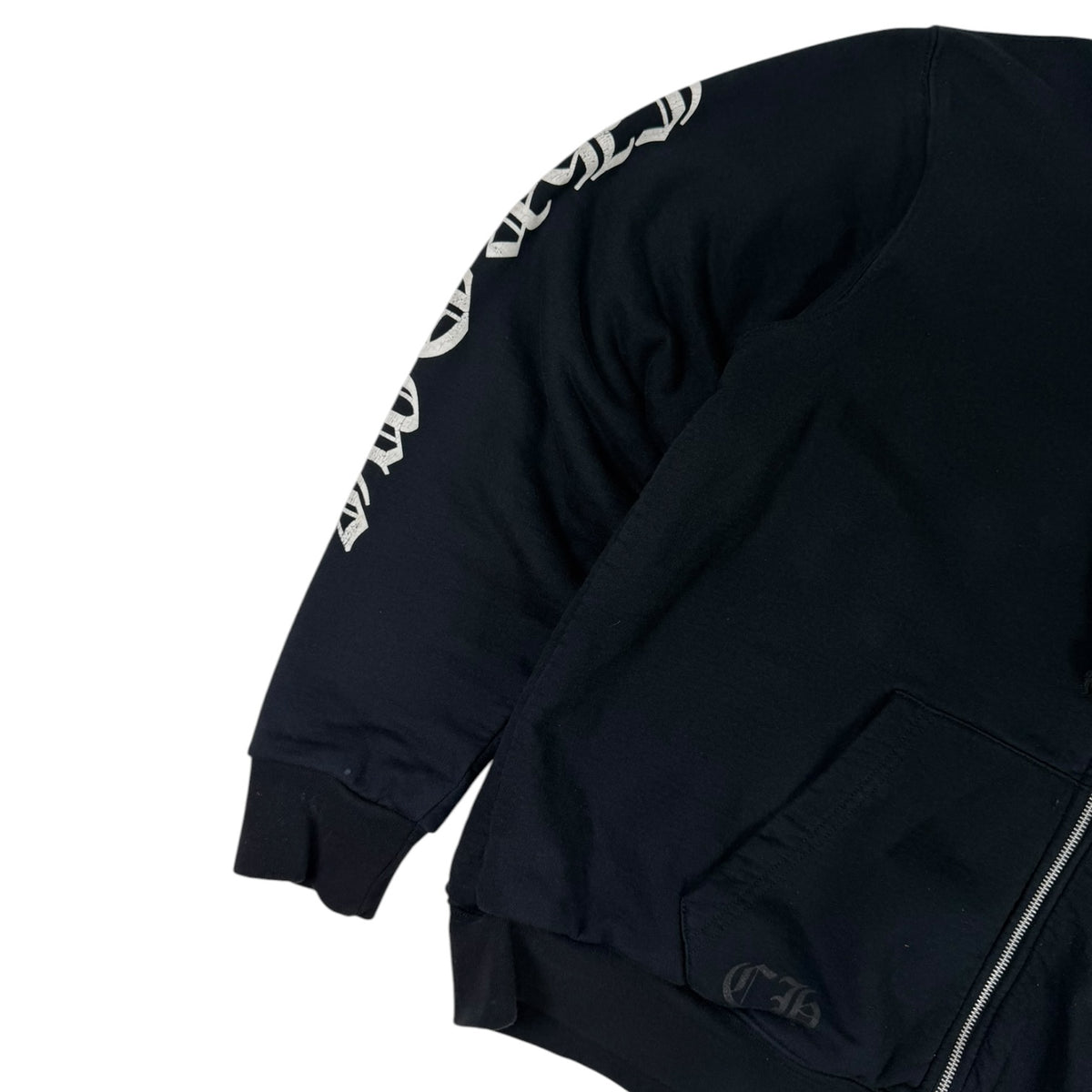 Chrome Hearts Thermal Zip Up Hoodie Black