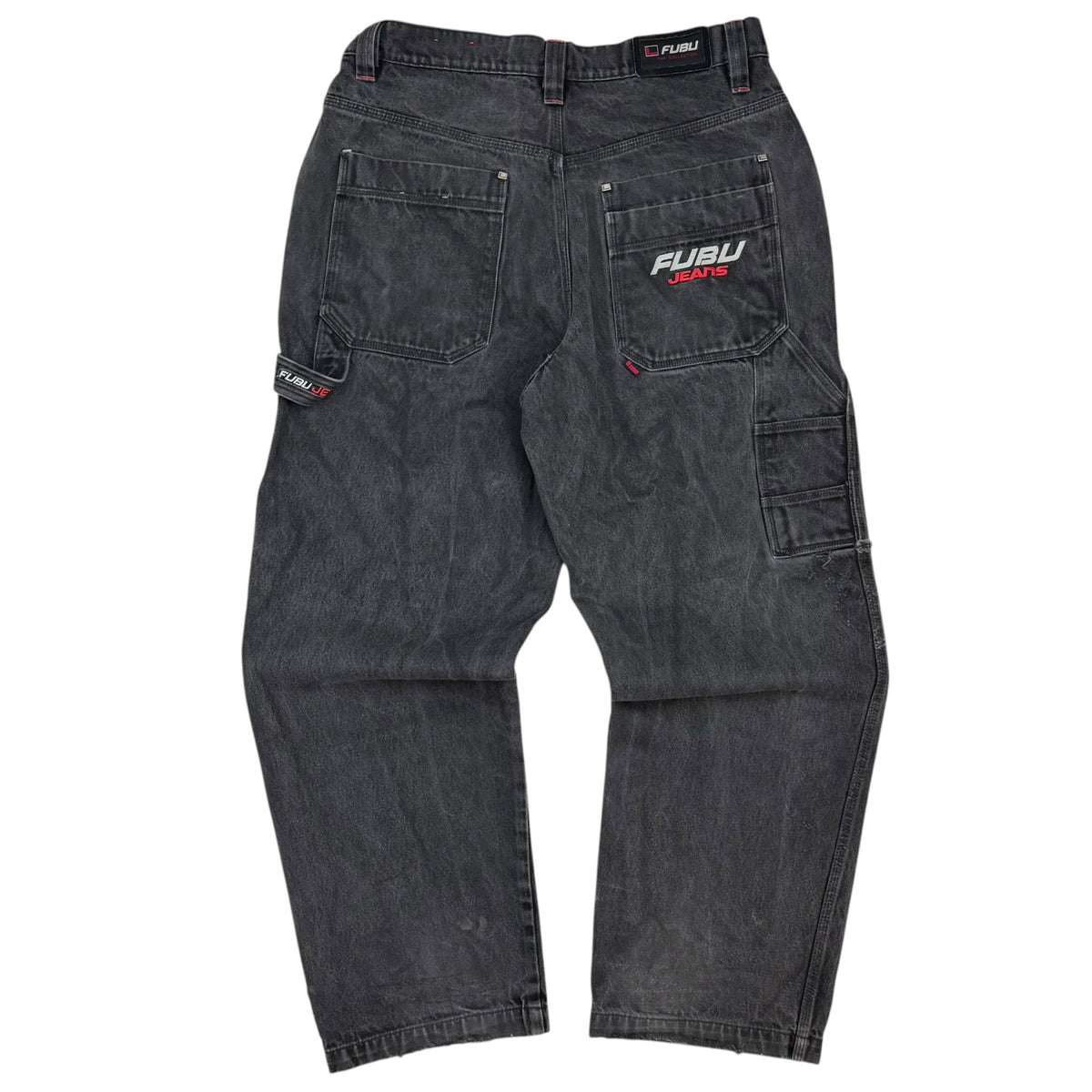 Vintage FUBU Denim Carpenter Pants Black