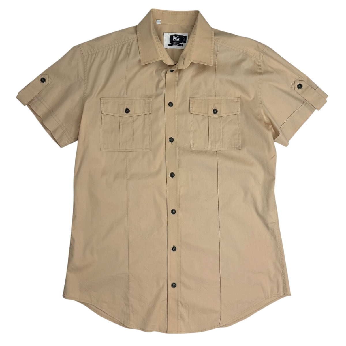 Vintage Dolce & Gabbana Button Up Shirt Tan