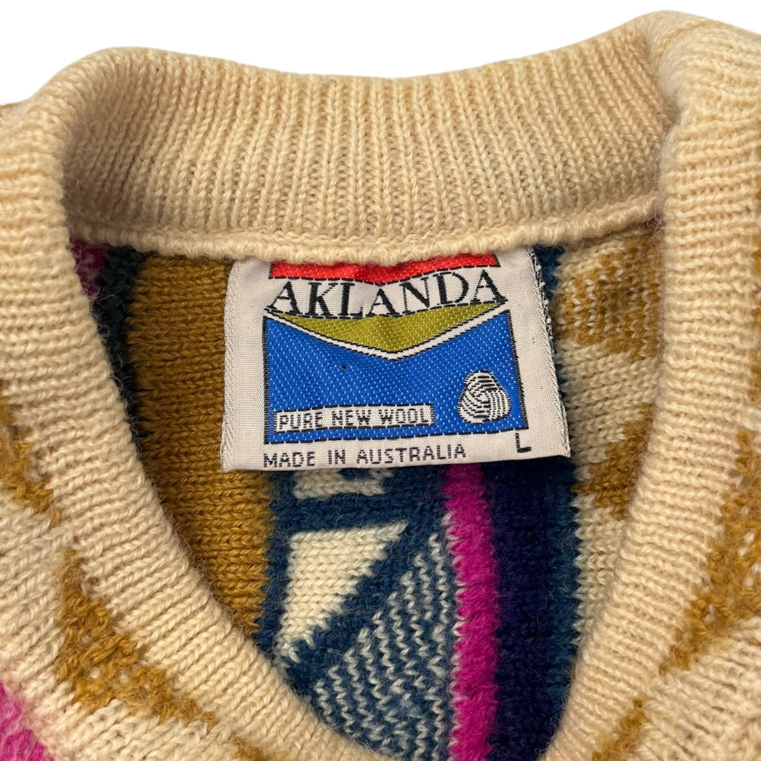 Vintage Aklanda Zig Zaggy 3D Knit Candy Box