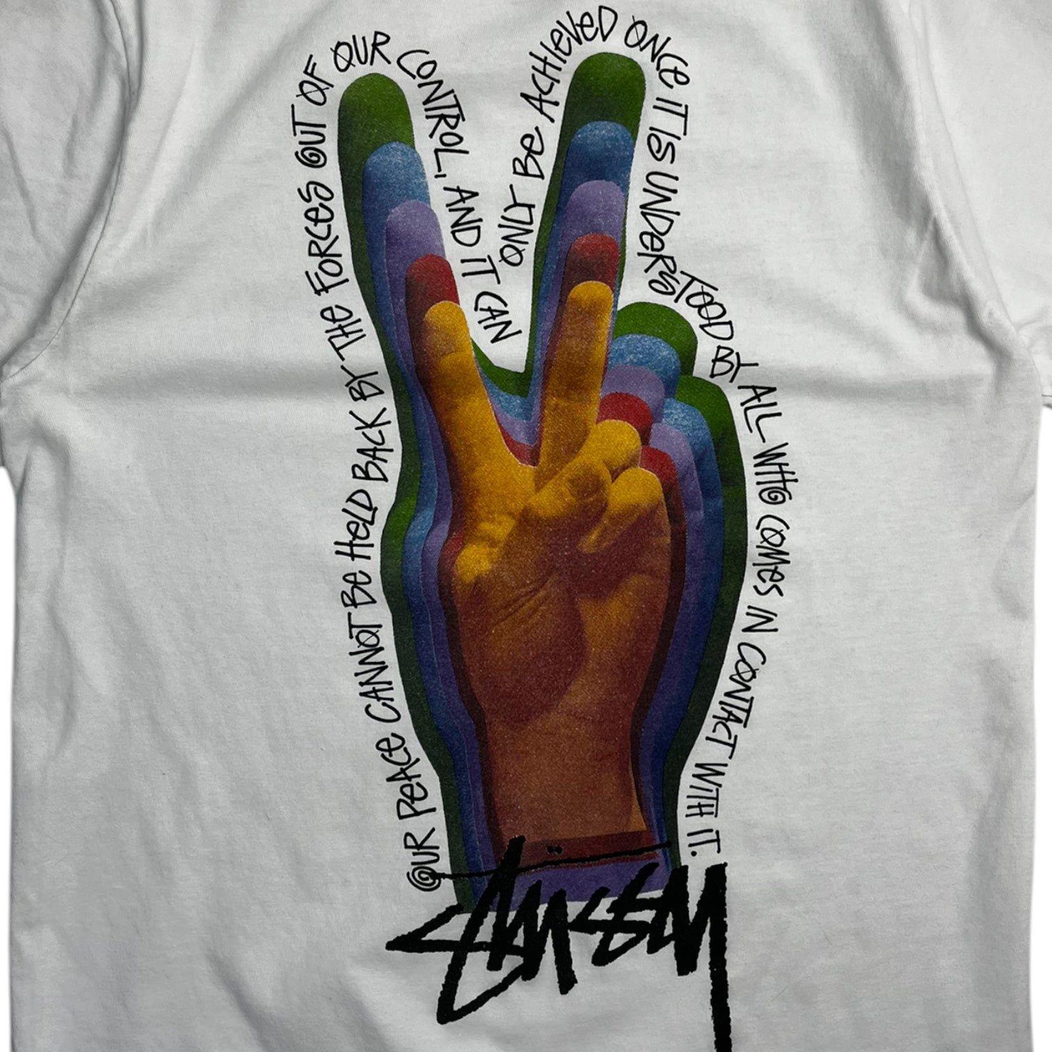 Stussy Our Peace Tee White