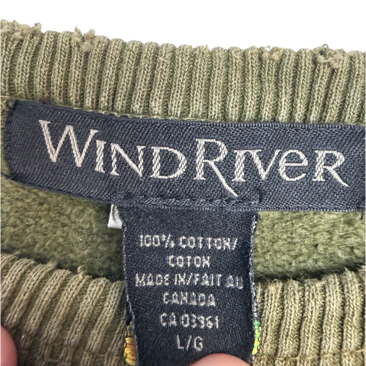 Vintage Wind River Crewneck Green