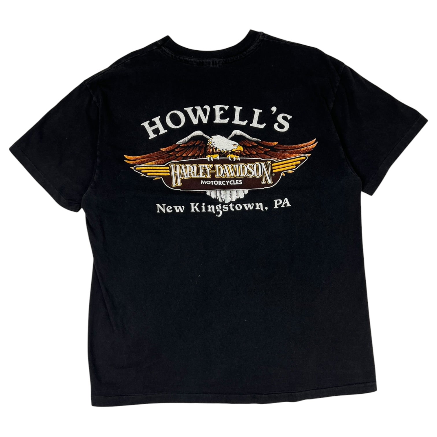 Vintage 1990’s Harley Davidson “Howells, New Kingstown” T-Shirt Black