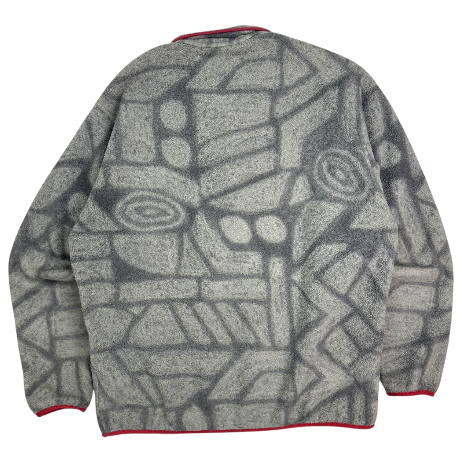 Vintage Patagonia Synchilla Snap-T Fleece Pullover Grey/Red