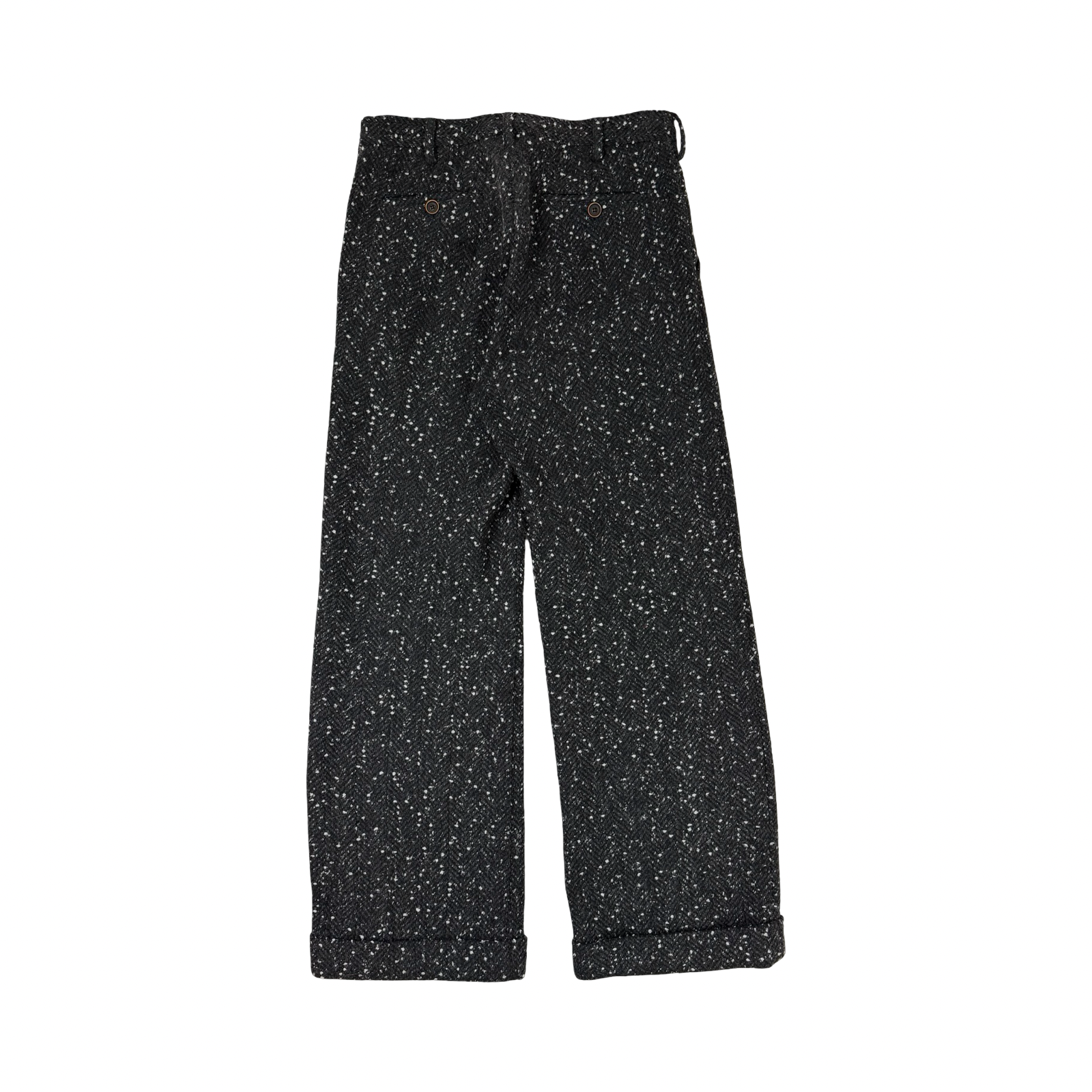 Marni Herringbone Trousers Black