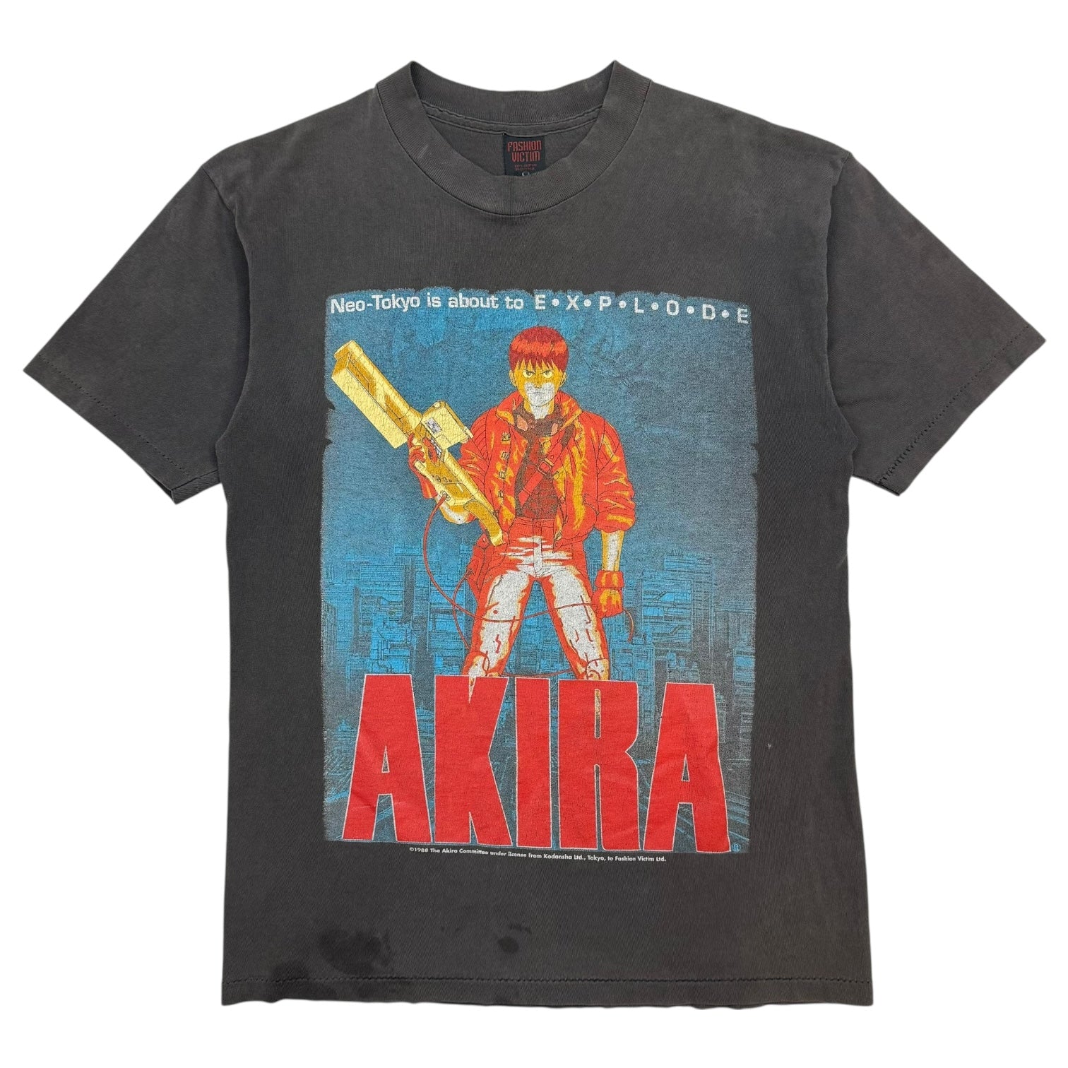 Vintage Fashion Victim Akira ‘Neo-Tokyo…’ Tee Faded Black