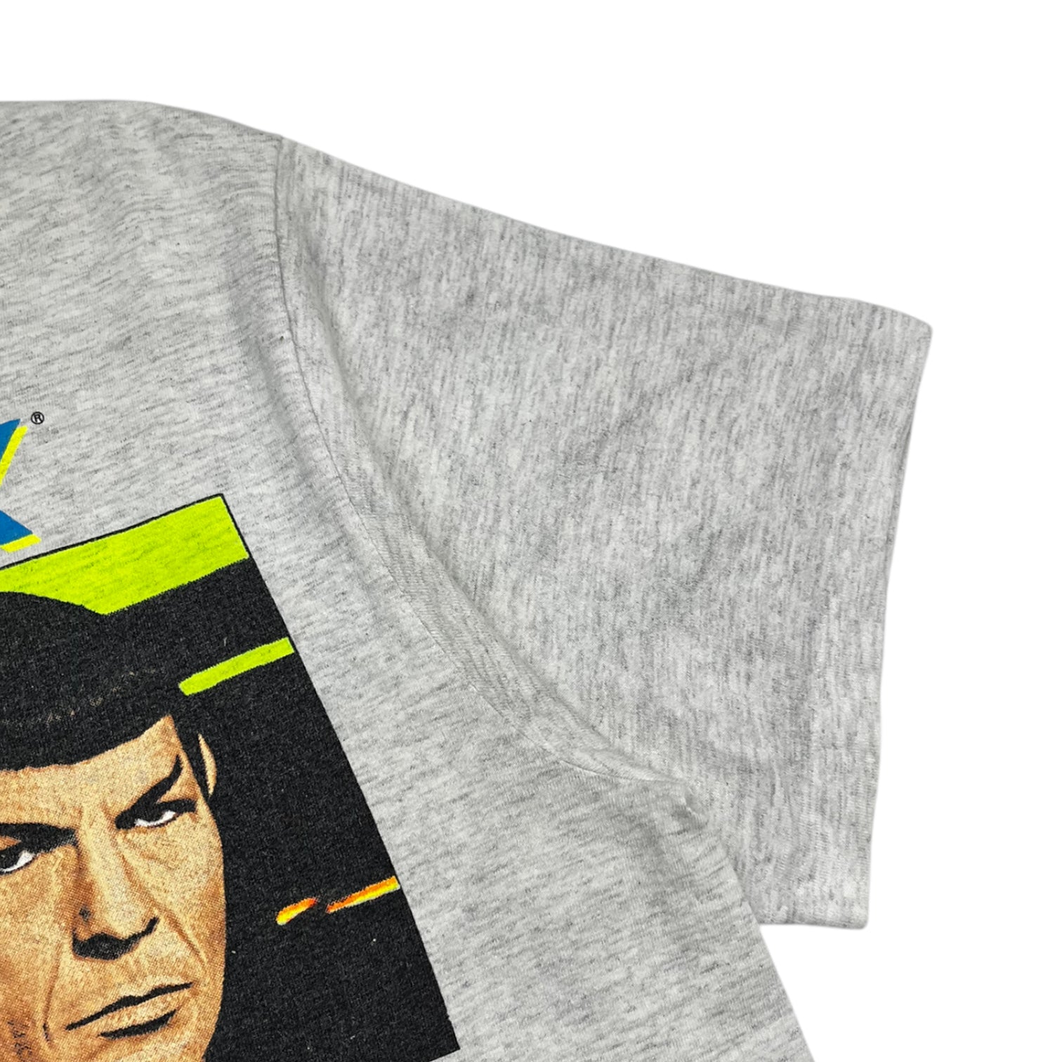 1991 Star Trek Faces Of Spock T-Shirt Grey