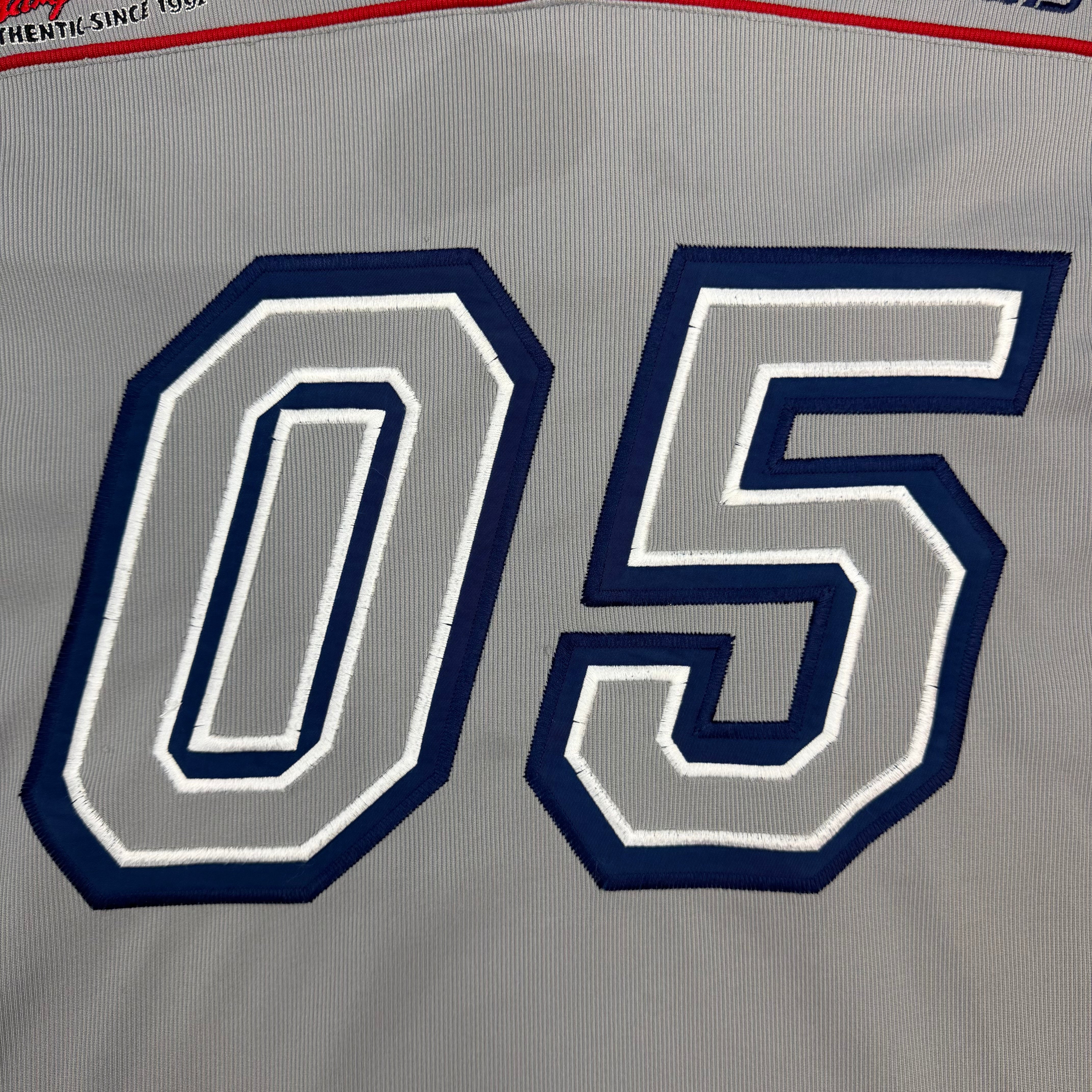 Vintage FUBU Embroidered Football Jersey Grey