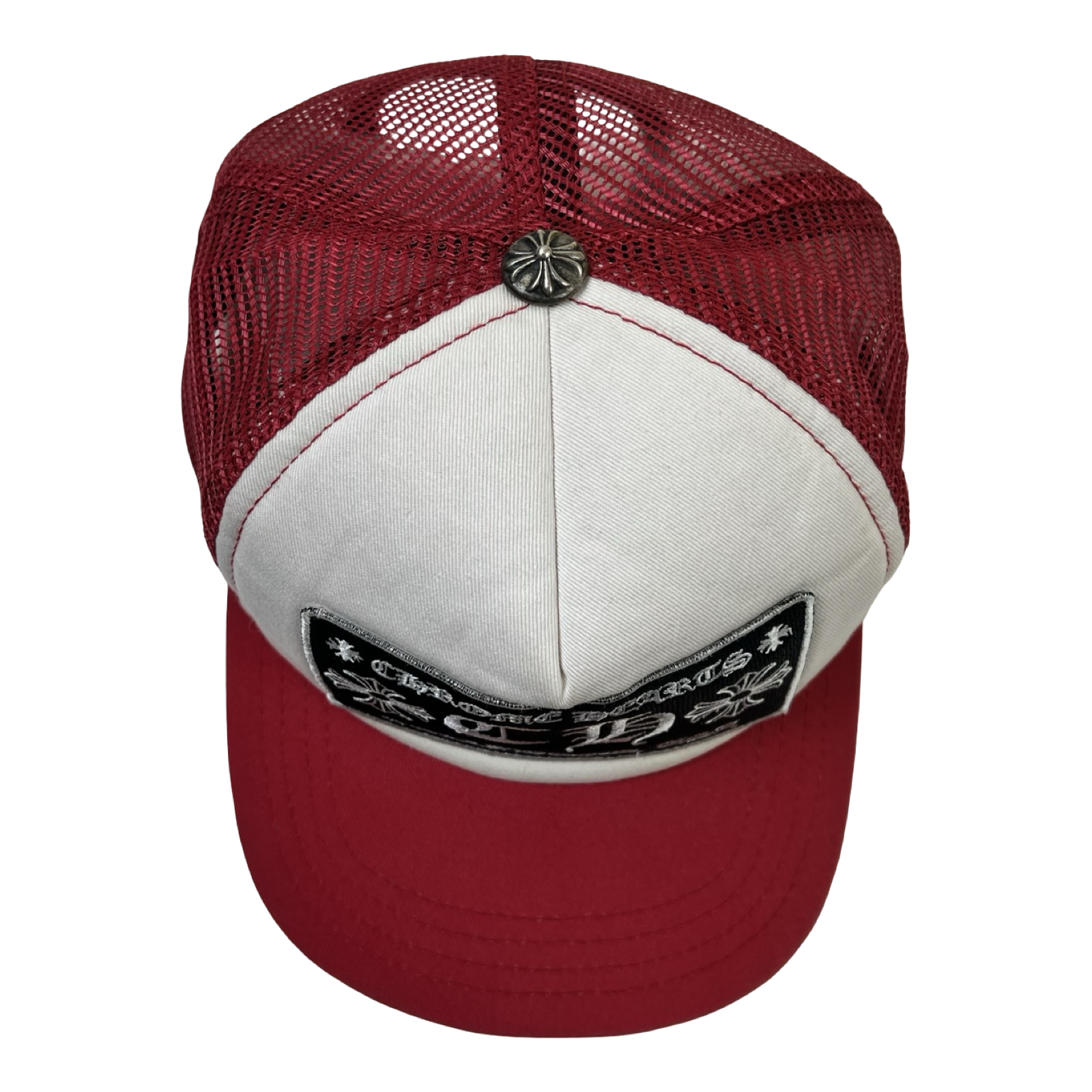 Chrome Hearts CH Hollywood Trucker Hat Red/White