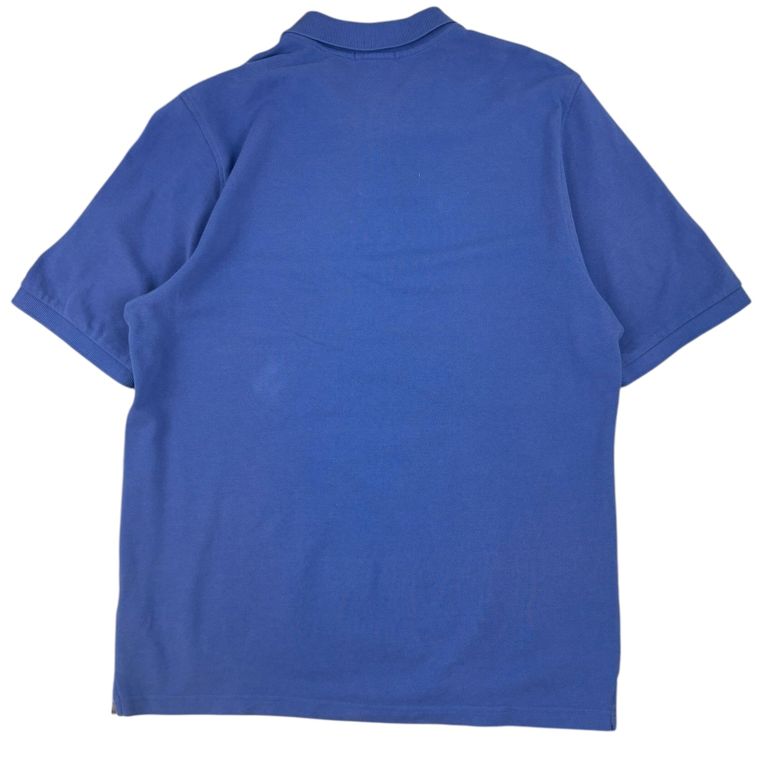 Burberry Button-Up Polo T-Shirt Blue