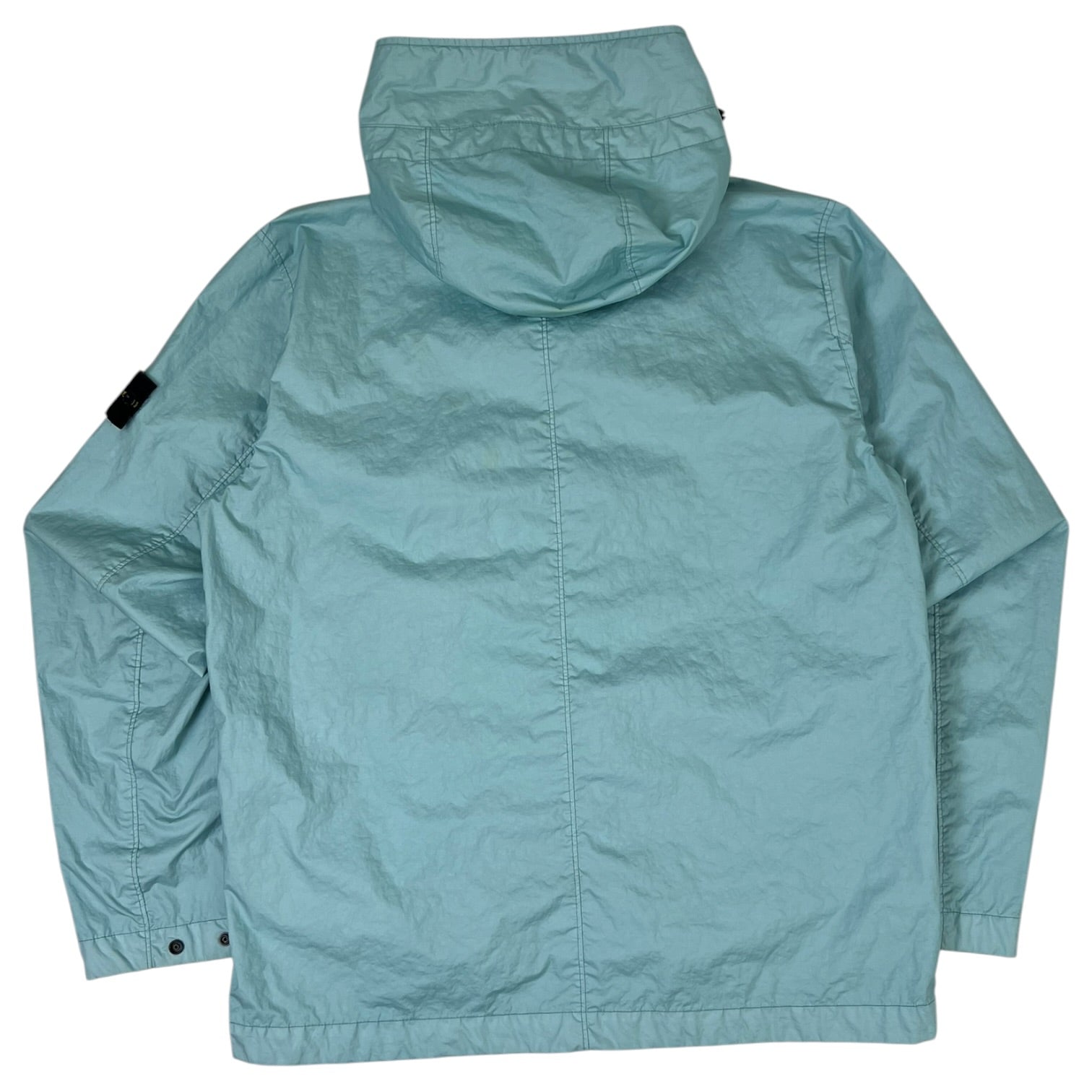 Stone Island Membrana 3L TC Hooded Jacket Aqua