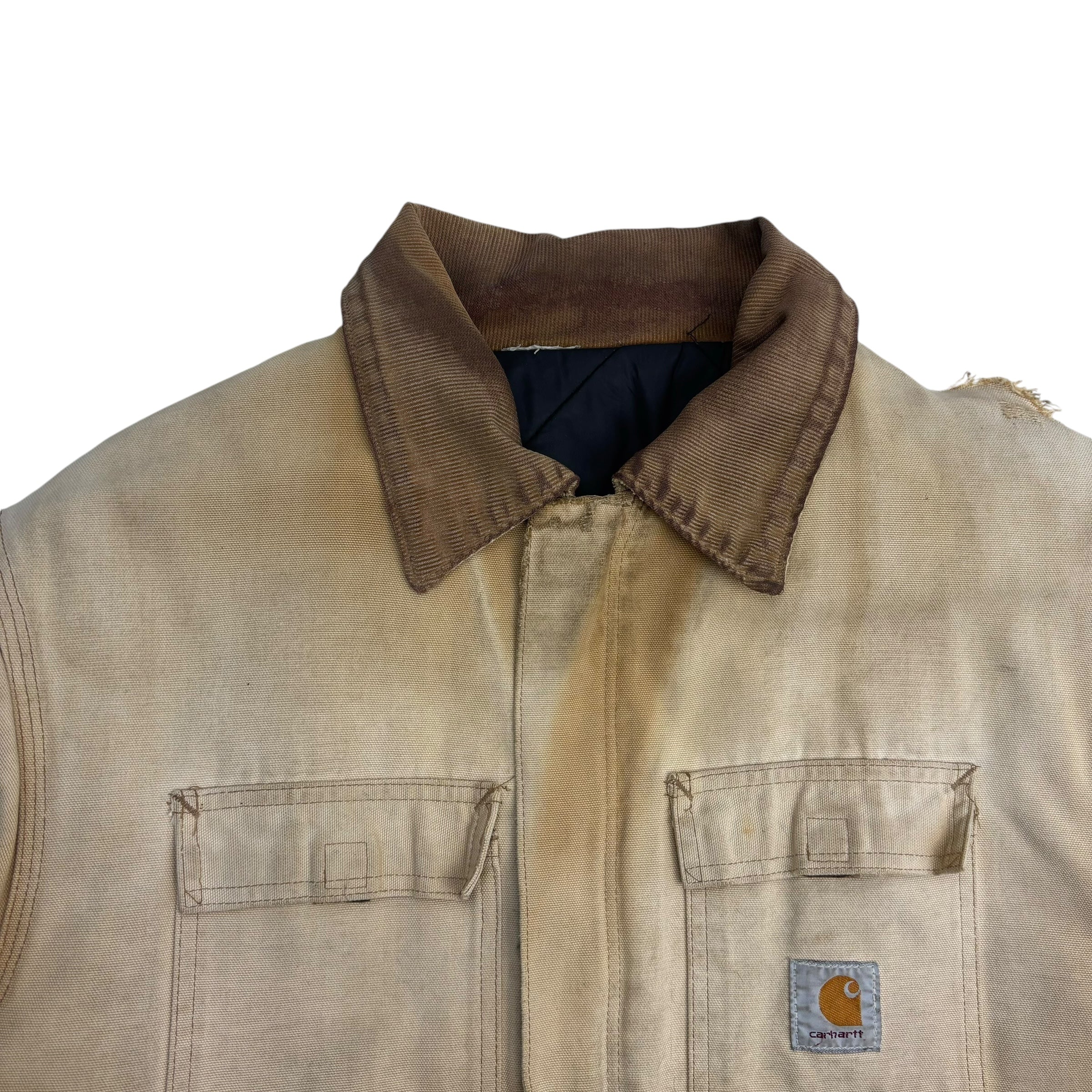 Vintage Carhartt Chore Jacket Washed Tan