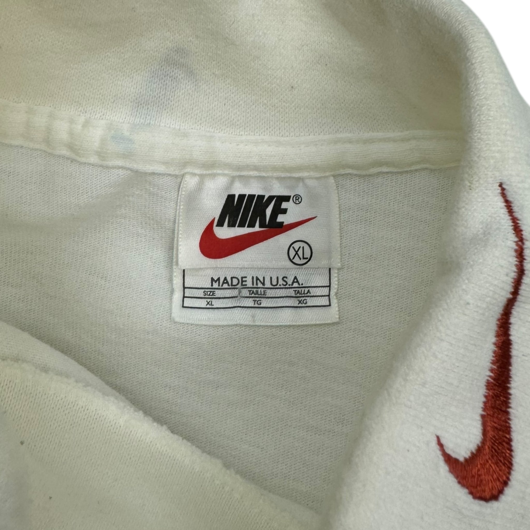 Vintage Nike Mock Neck Collar Swoosh White