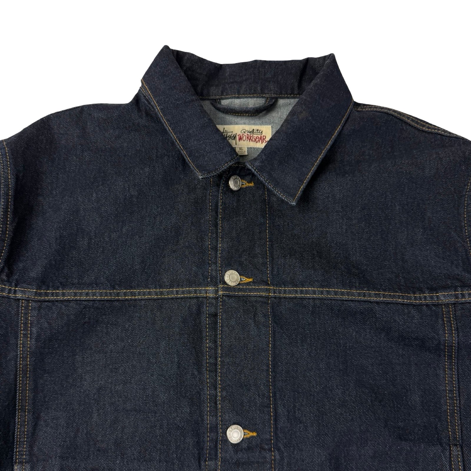 Stussy Trucker Denim Jacket Rinsed Indigo