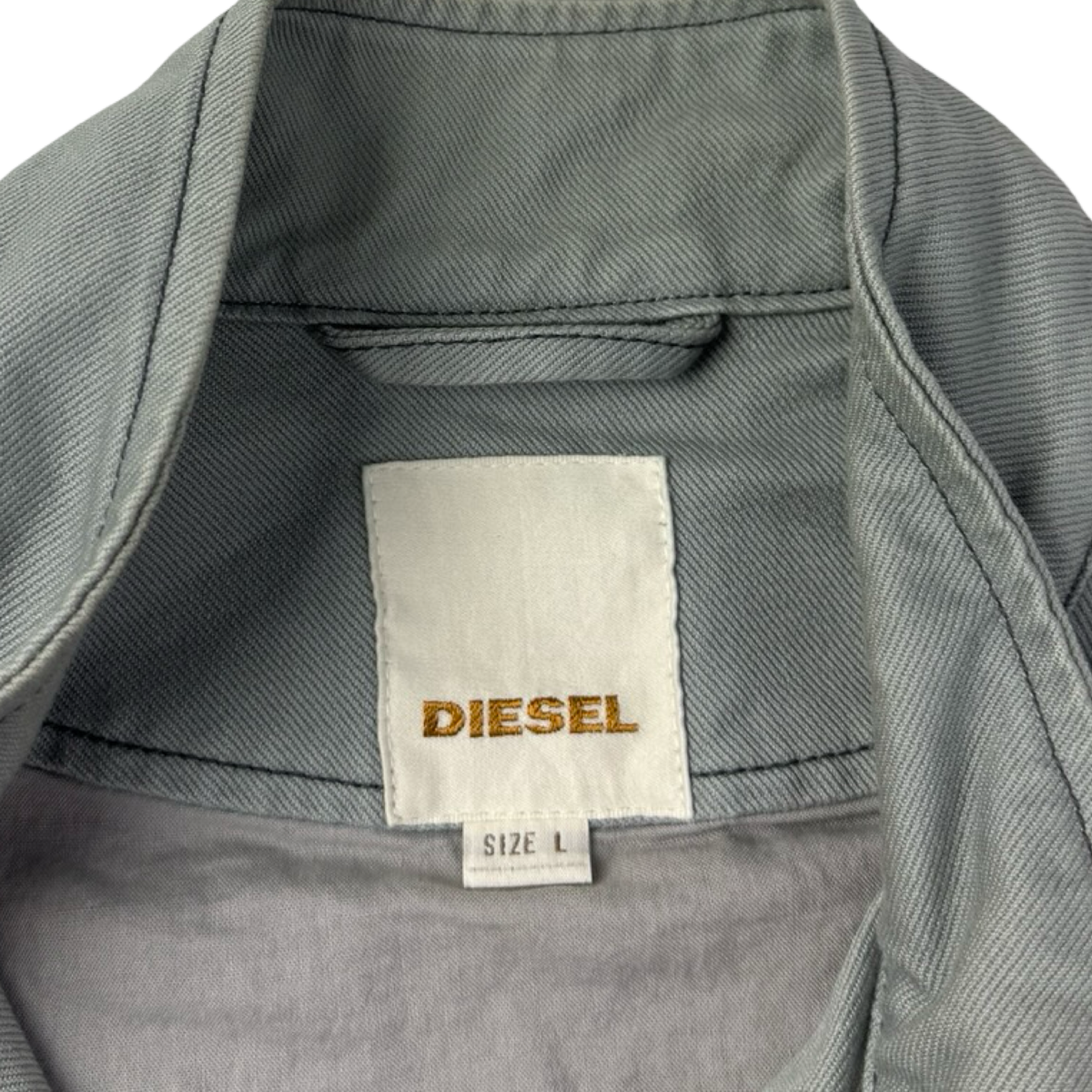 Vintage Y2K Diesel Crazyneedle Hardcraft Full Zip Jacket Grey