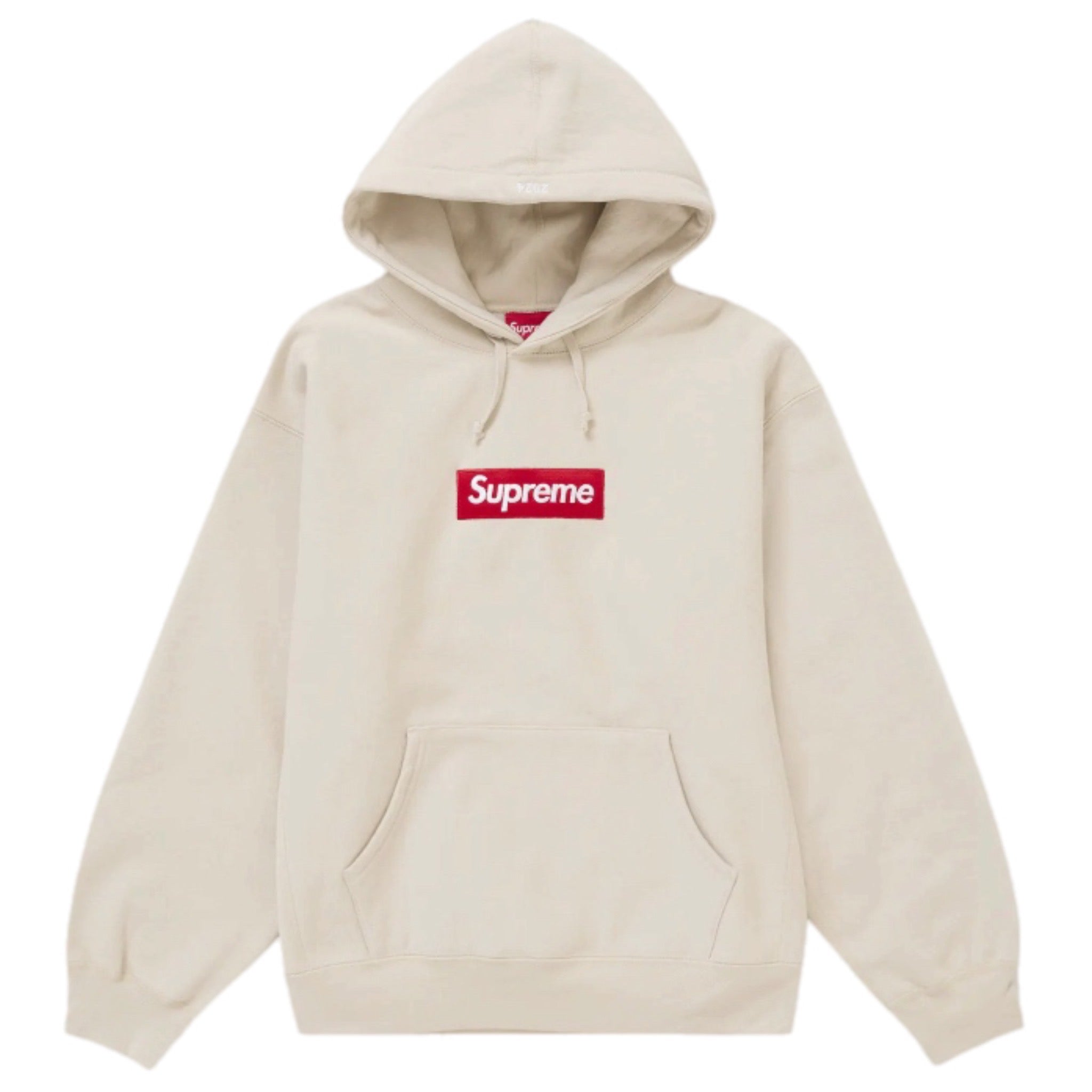 Supreme Box Logo Hoodie Stone FW24