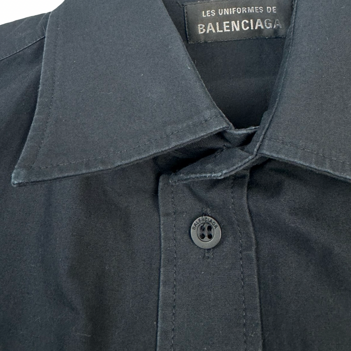 Balenciaga Employee Uniform Button Up T-Shirt