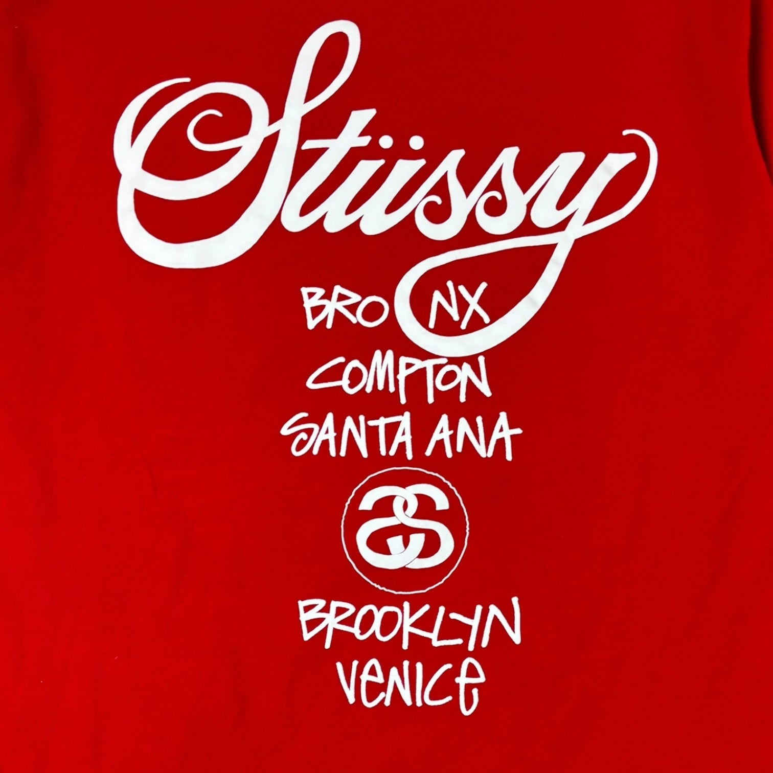 Stussy Dover Street Market World Tour T-Shirt Red