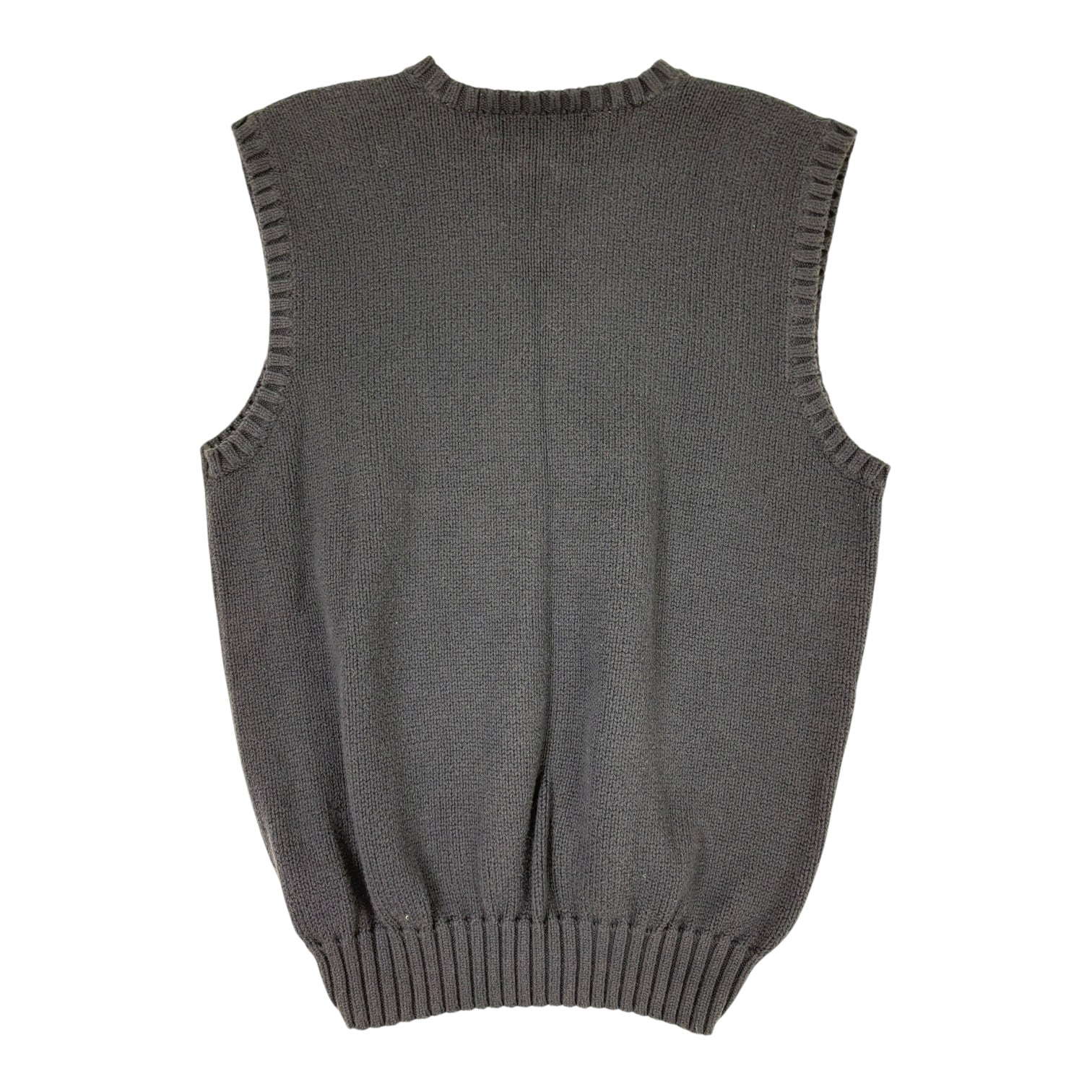 Vintage Polo Ralph Knit Cotton Sweater Vest Navy