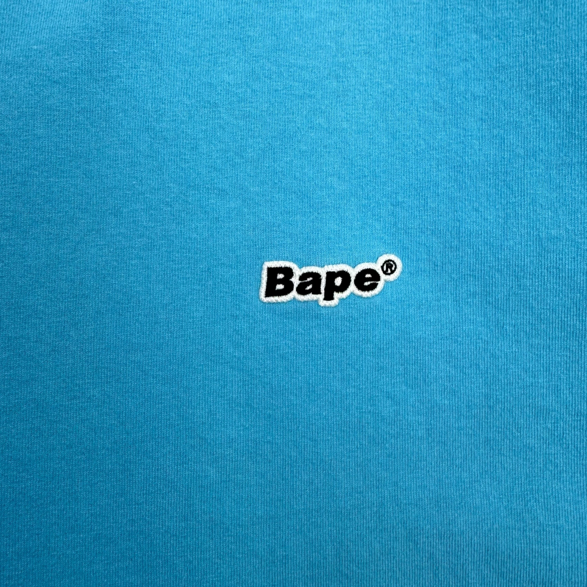 BAPE Logo One Point Relaxed Fit Tee Blue