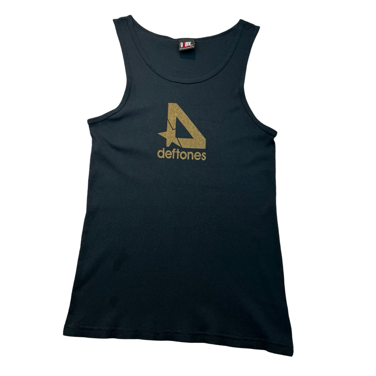 Vintage Deftones Logo Tank Top Black