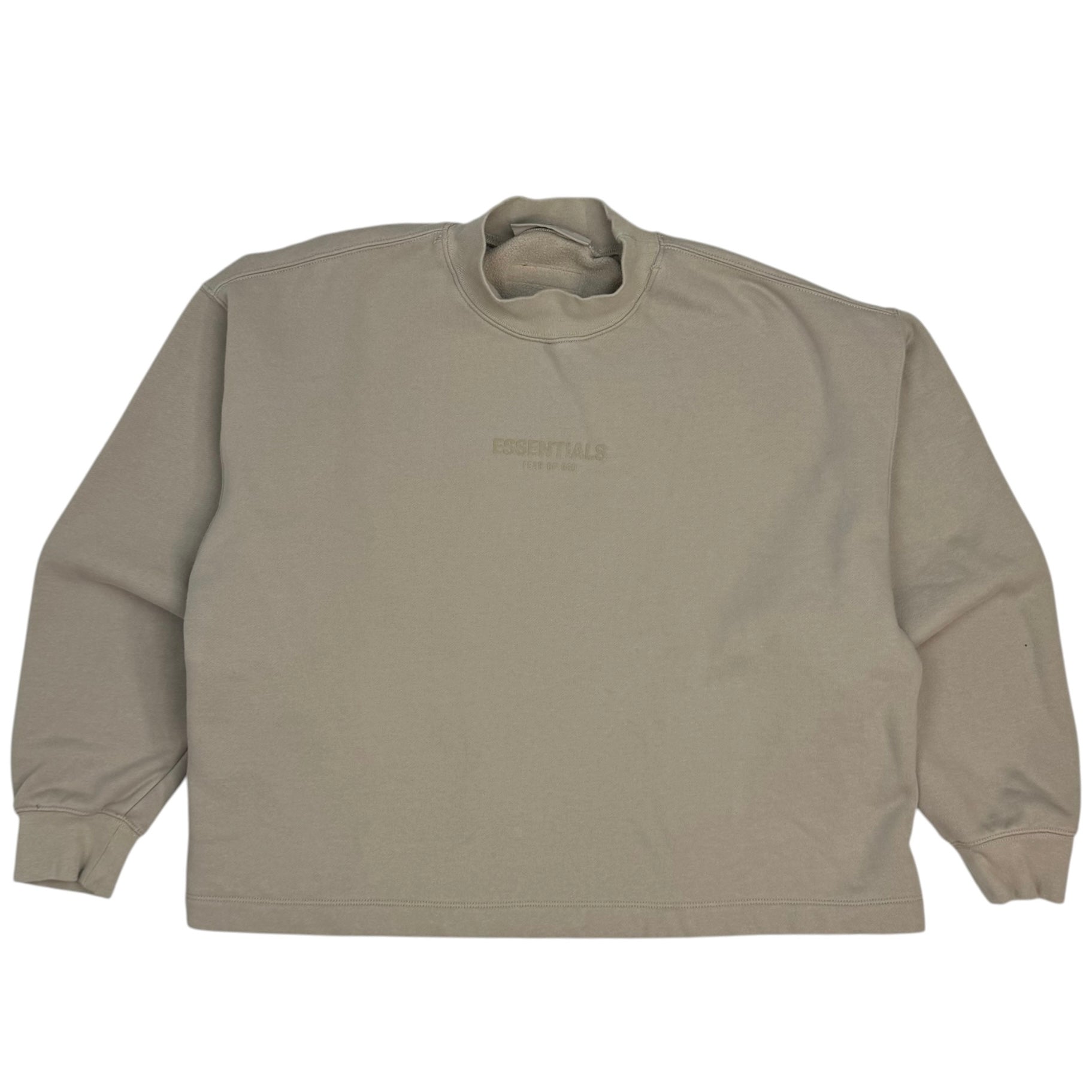 Fear of God Essentials Pullover Mockneck Sweater Beige