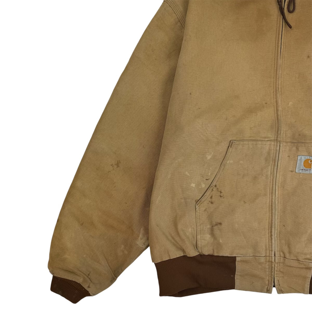 Vintage Carhartt Hooded Jacket Brown