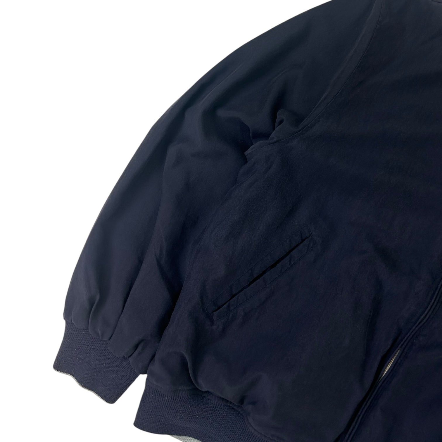 Vintage Valentino Reversible Bomber Jacket Navy/Sage
