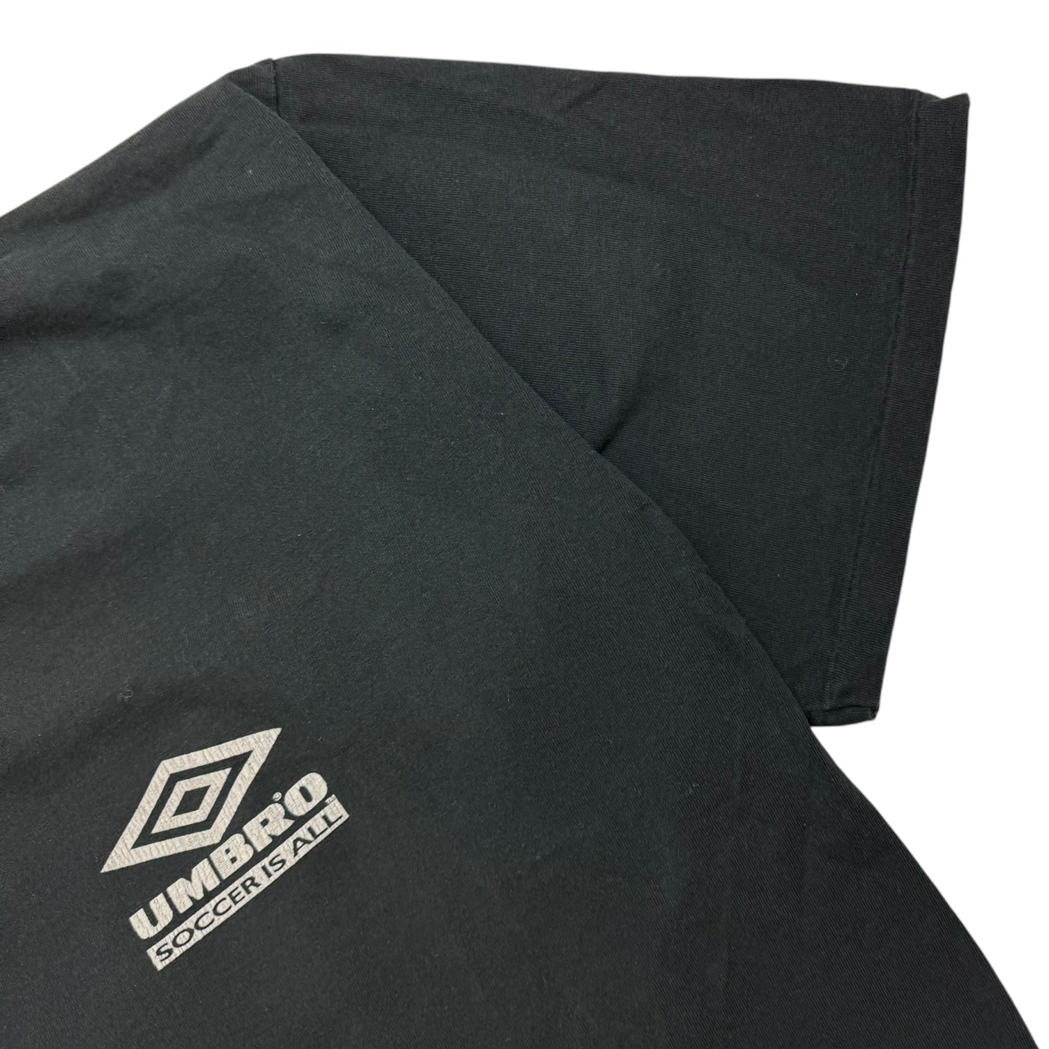 Vintage Umbro ‘Soccer Is All’ Tee Faded Black