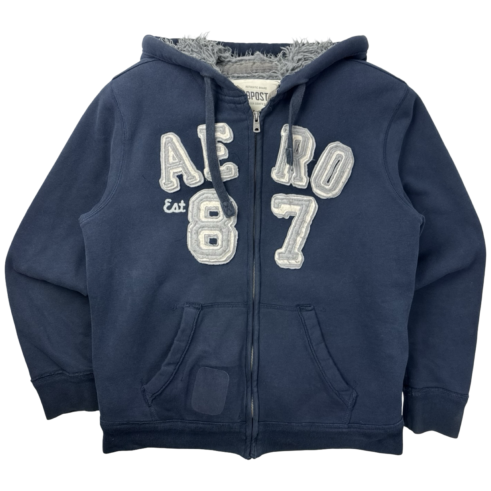 Vintage Y2K Aeropostale Sherpa Lined Hoodie