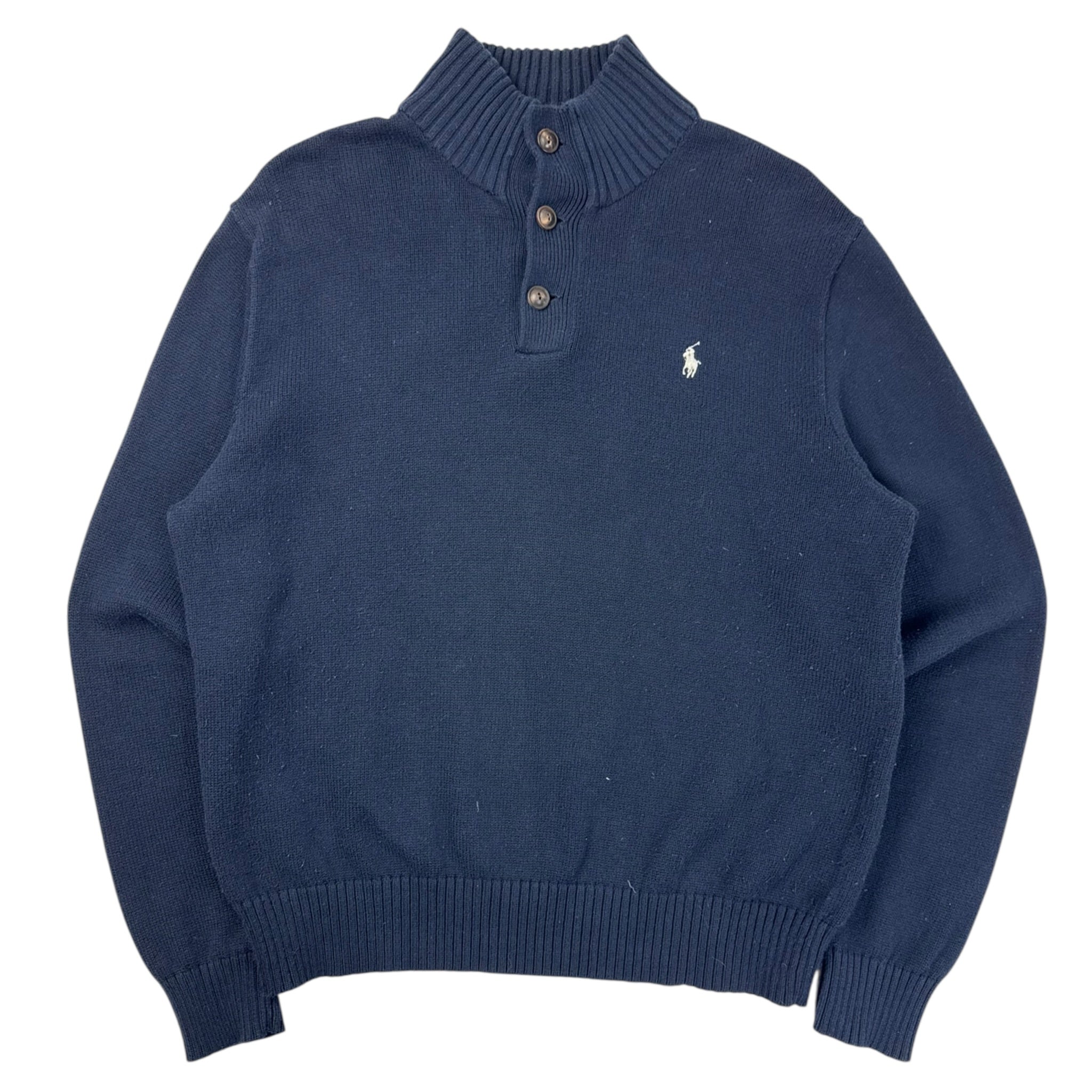 Polo Ralph Lauren Collared Knit Jumper Navy