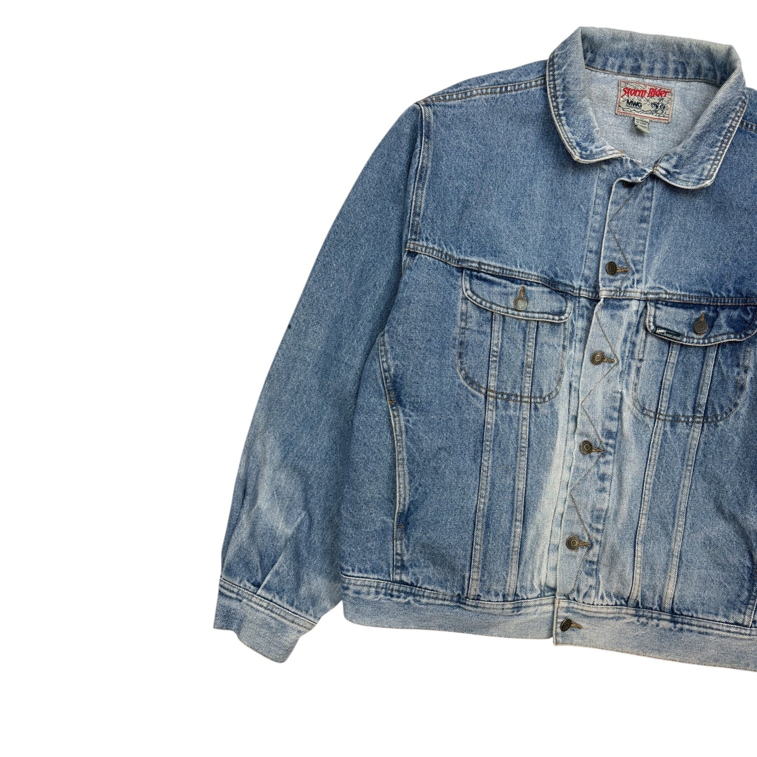 Vintage Storm Rider Denim Jacket Light Wash