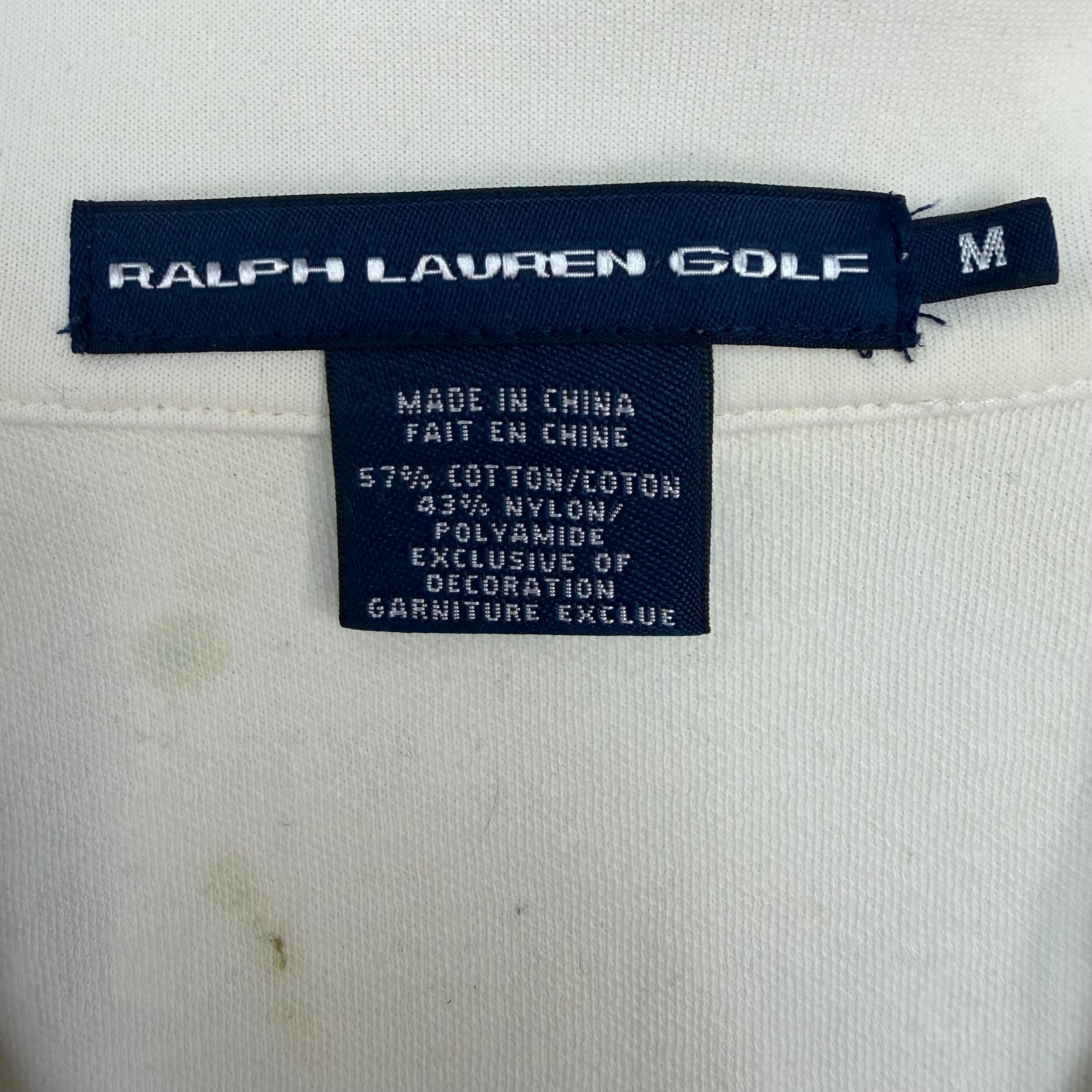 Vintage Polo Ralph Lauren Golf Track Jacket White