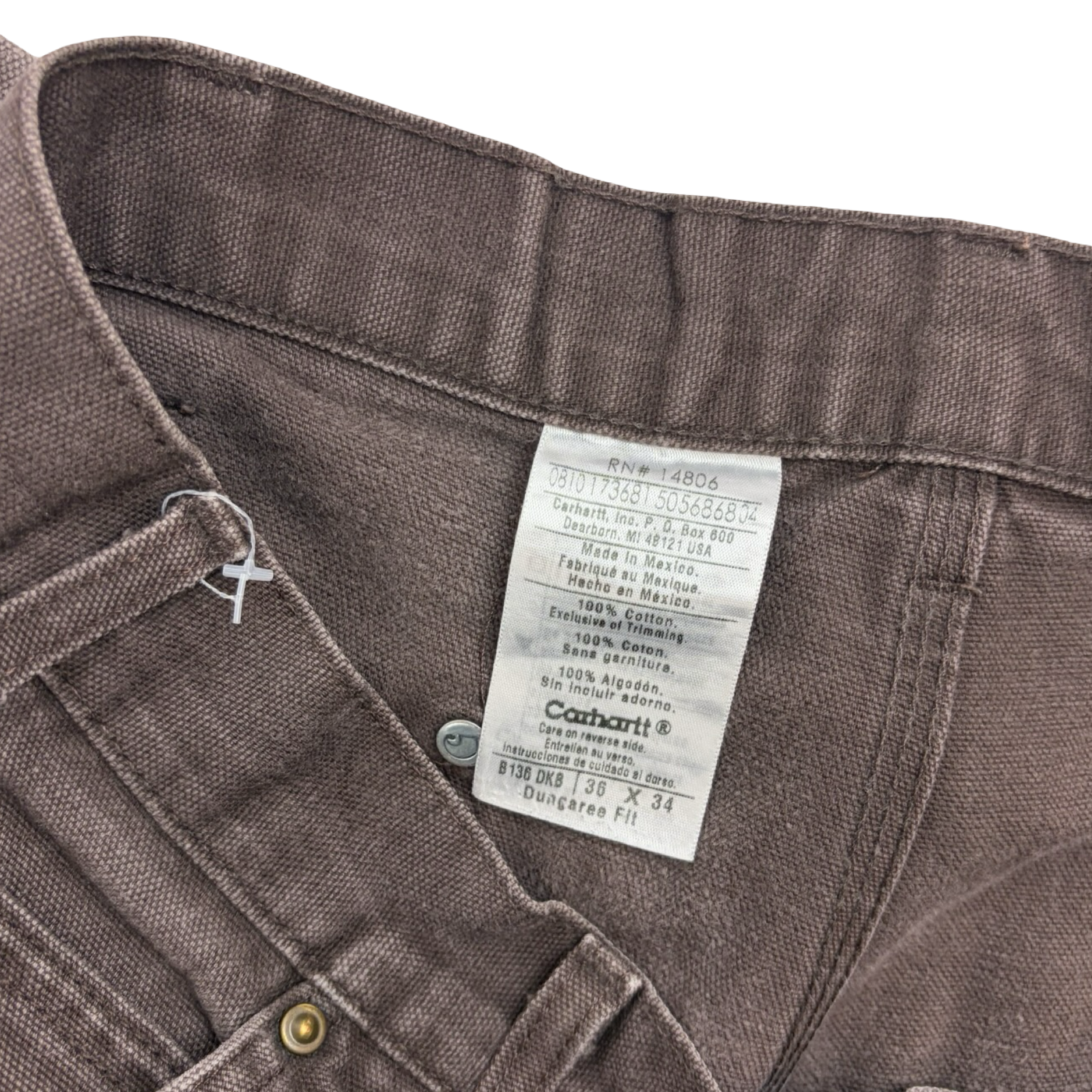 Vintage Carhartt Double Knee Pants Brown
