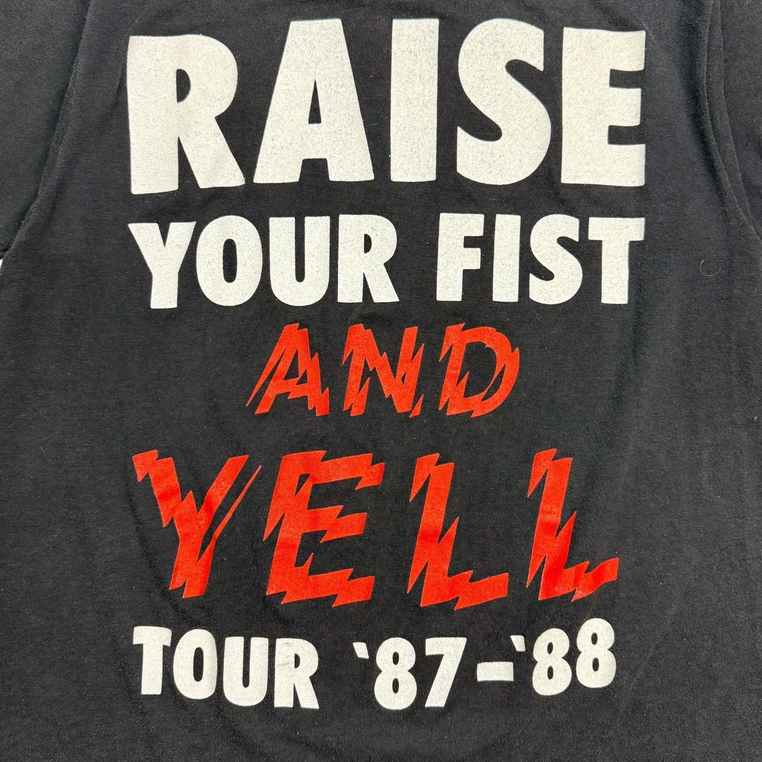 1987 Alice Cooper ‘Raise Your Fist And Yell’ Tour Tee Black