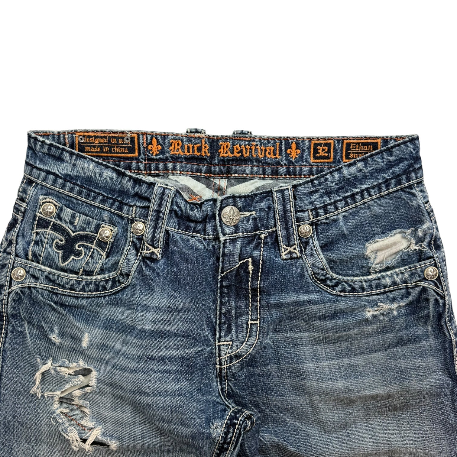 Vintage Y2K Rock Revival Denim Pants